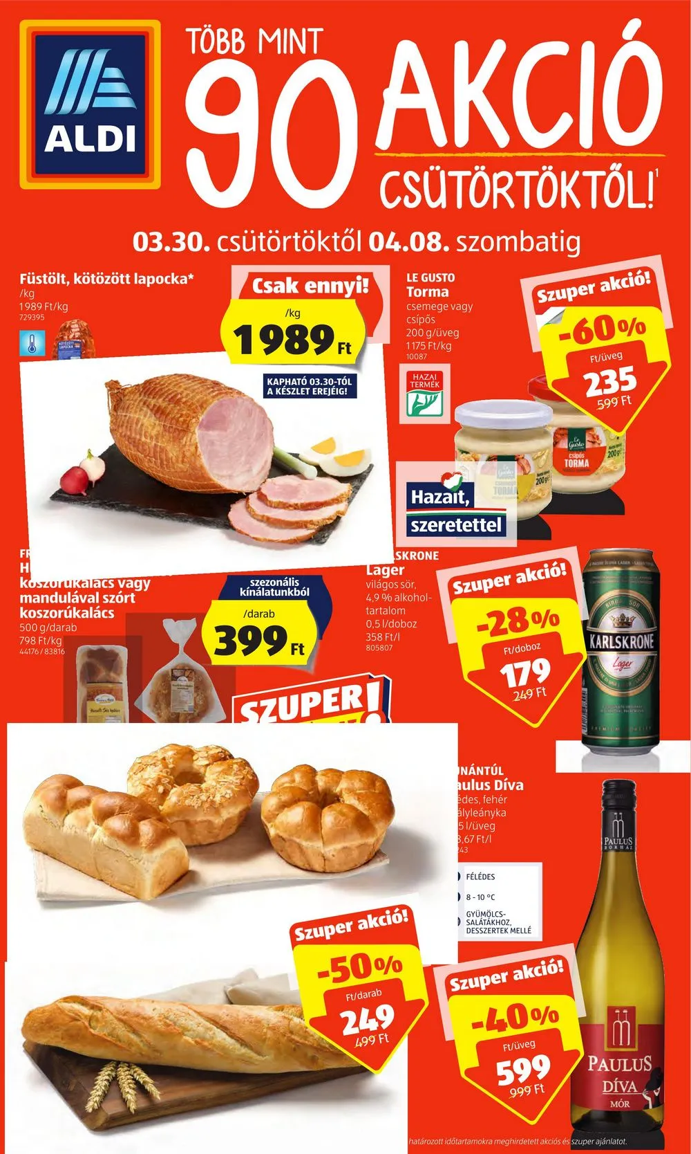 Aldi akciós újság 03.30–04.08