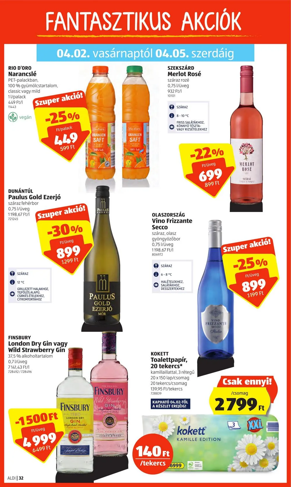 Aldi akciós újság 03.30–04.08 – 34. oldal