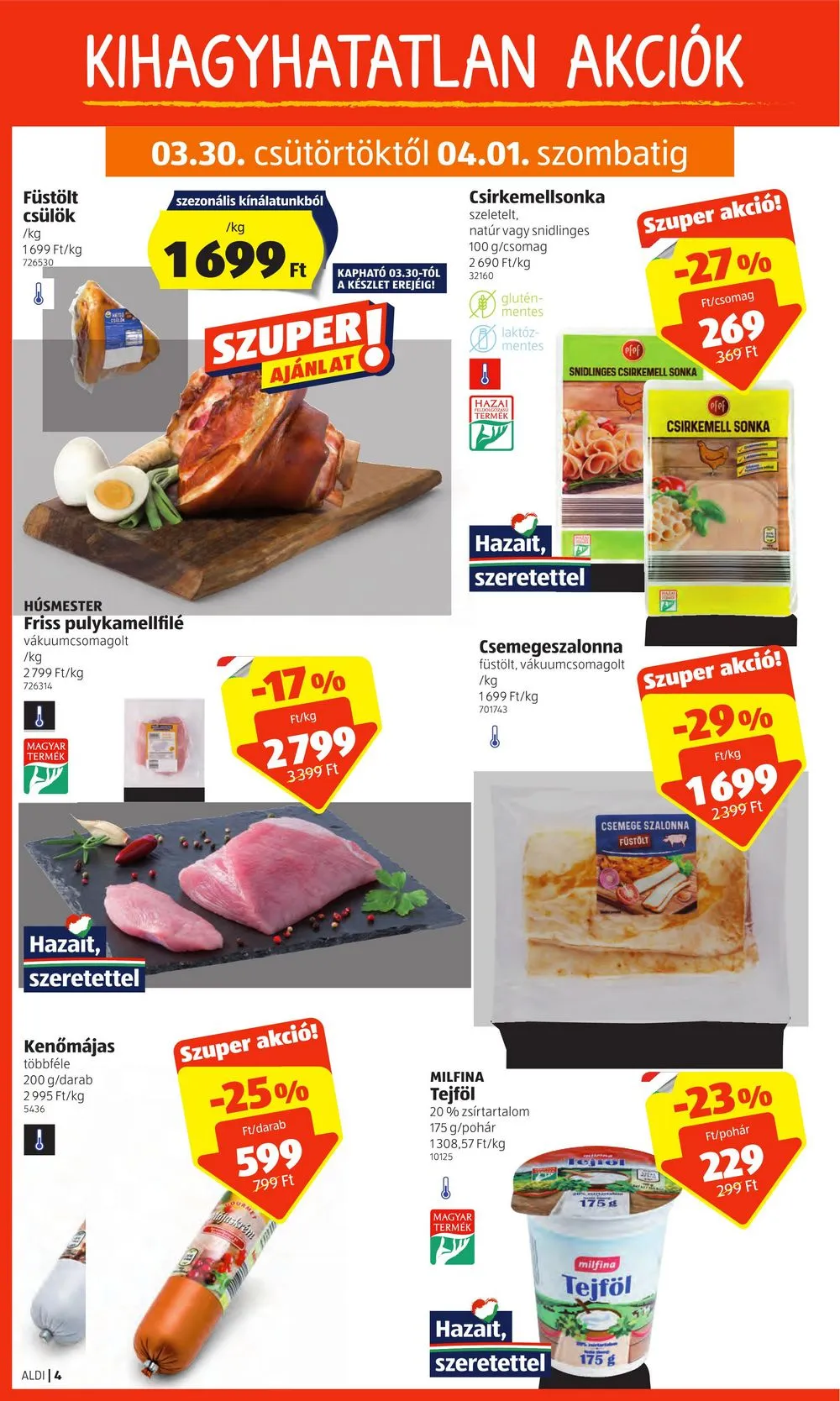 Aldi akciós újság 03.30–04.08 – 6. oldal