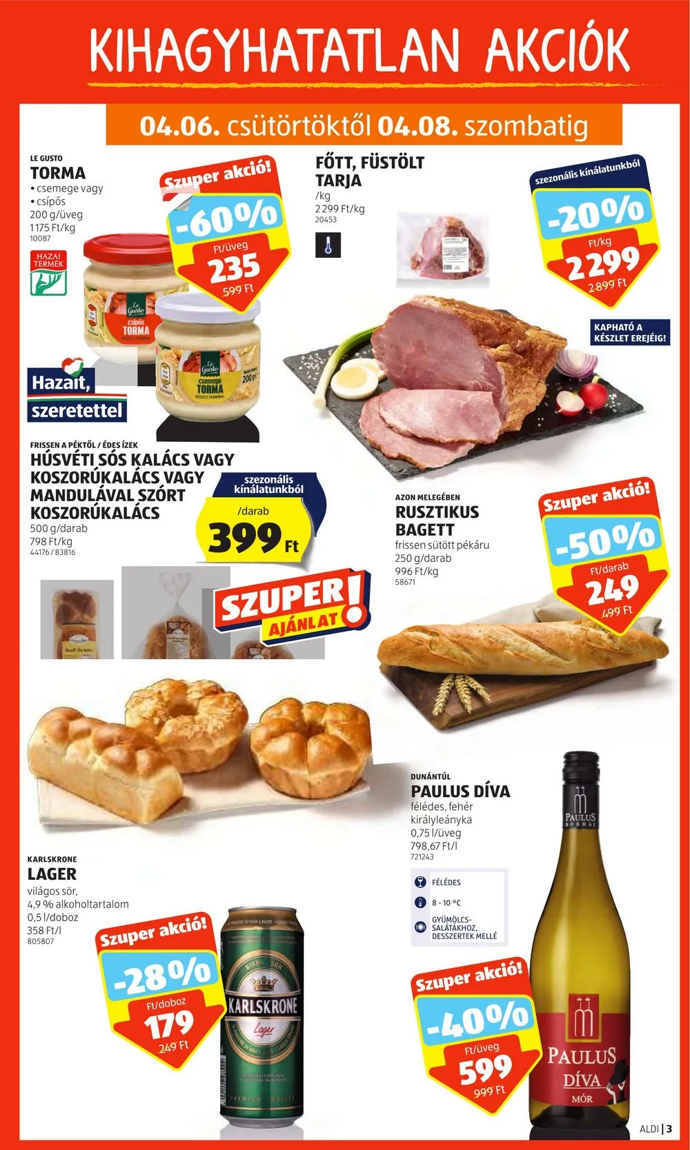 Aldi akciós újság 04.06–04.12 – 3. oldal