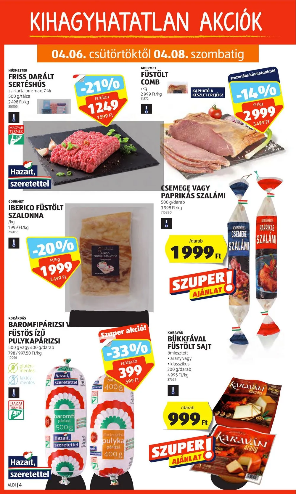 Aldi akciós újság 04.06–04.12 – 4. oldal