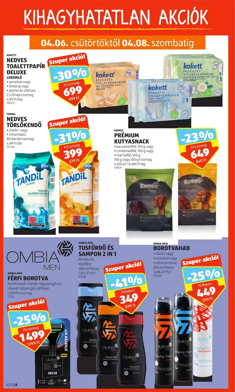 Aldi akciós újság 04.06–04.12 – 8. oldal