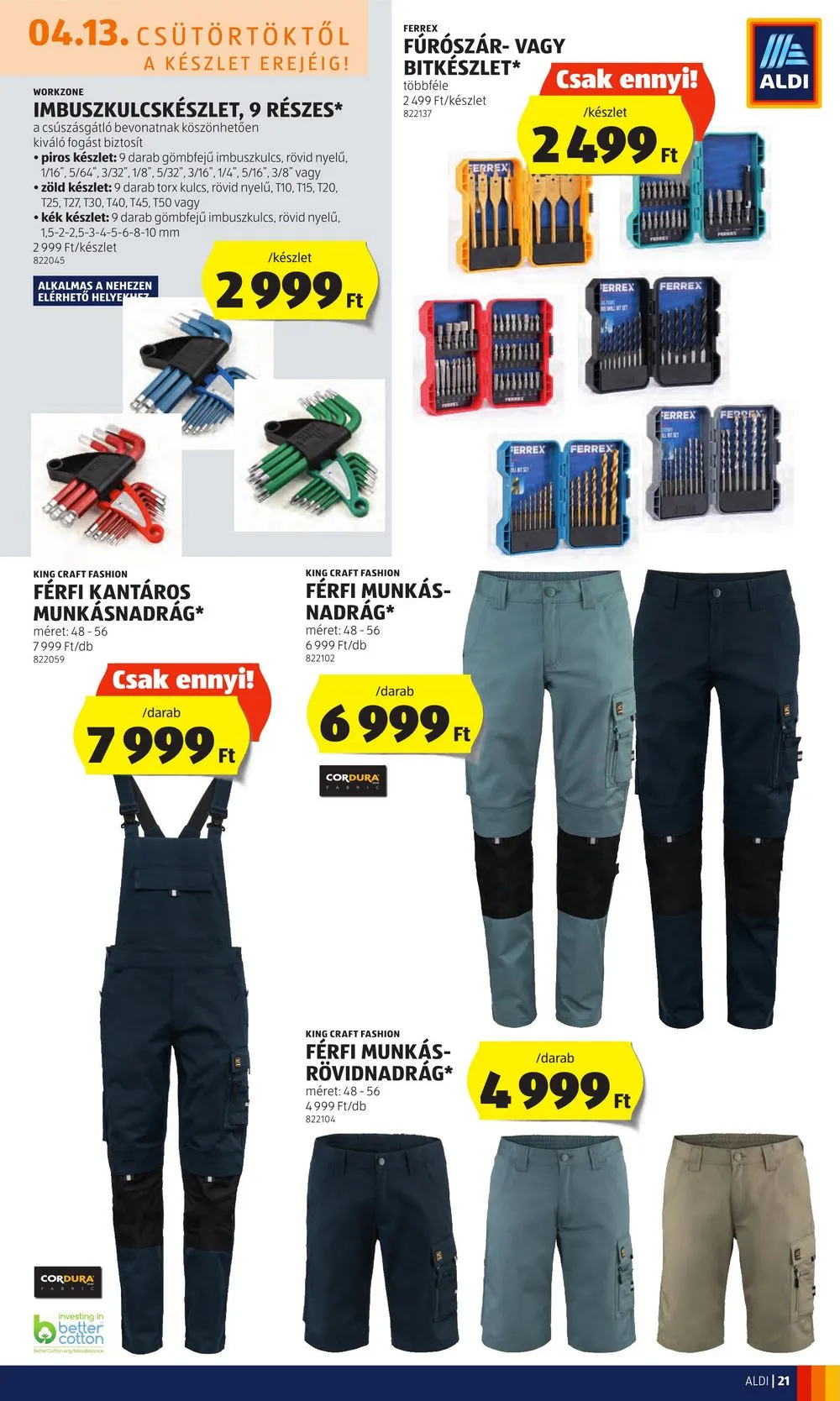 Aldi akciós újság 04.13–04.19 – 23. oldal