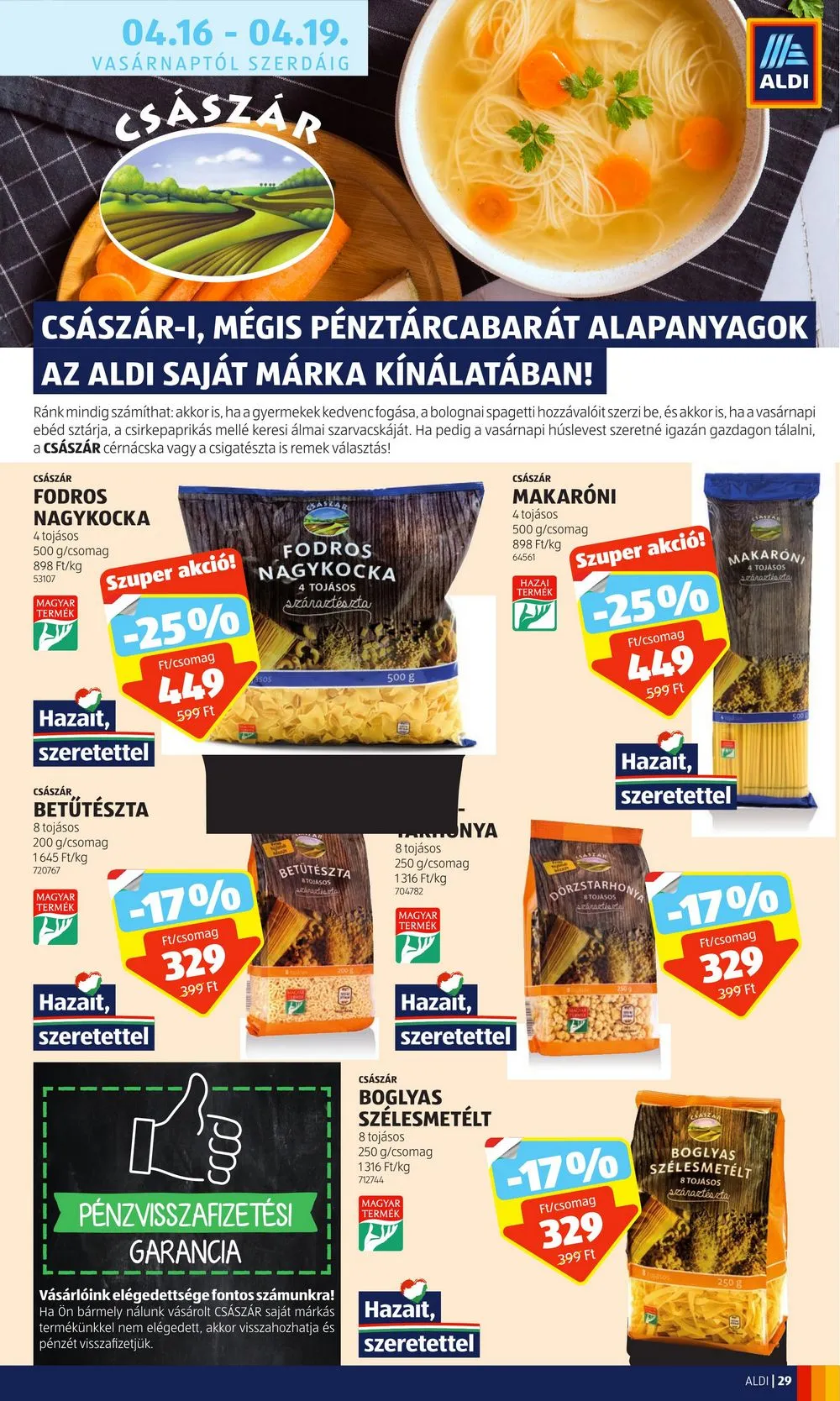 Aldi akciós újság 04.13–04.19 – 31. oldal