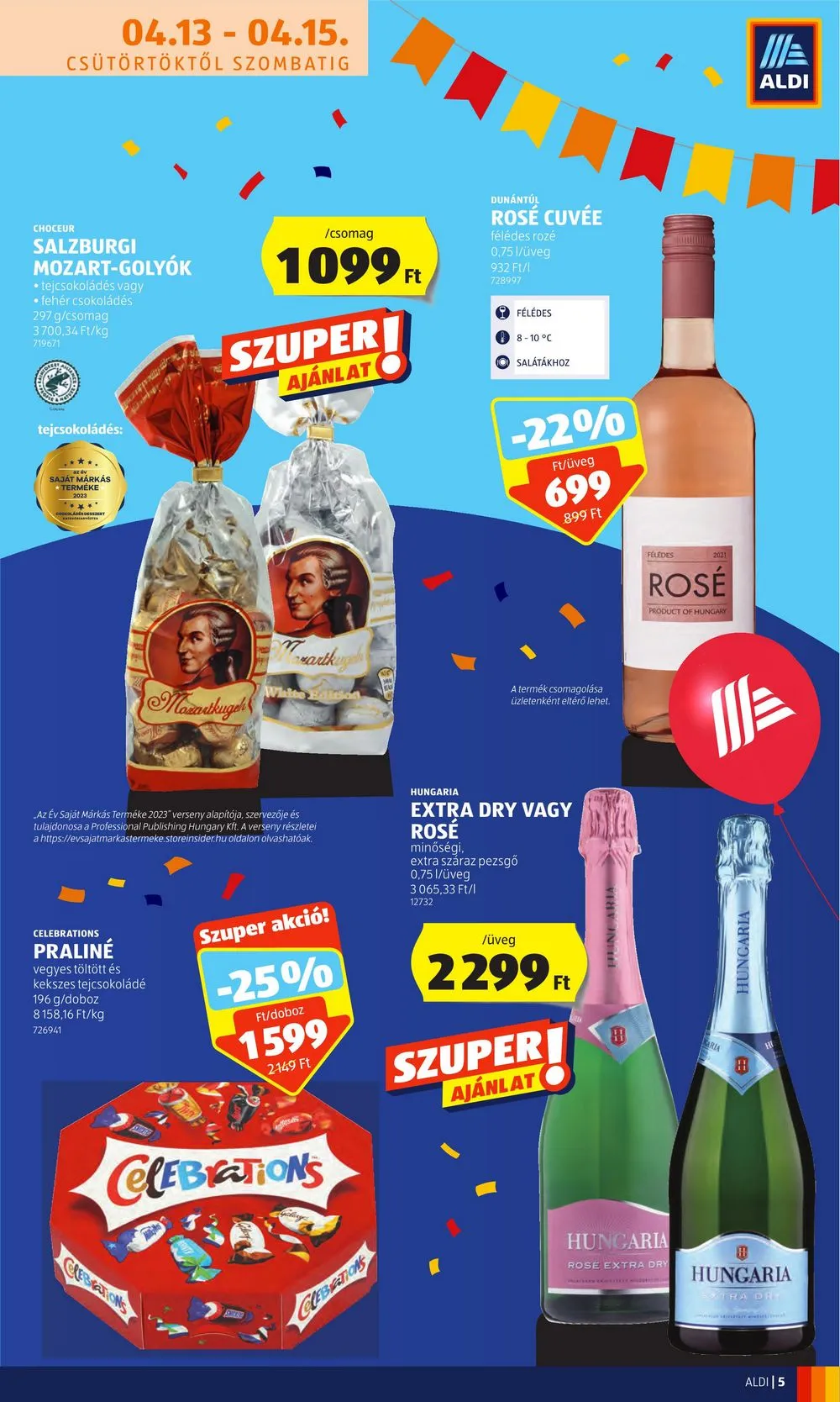 Aldi akciós újság 04.13–04.19 – 5. oldal
