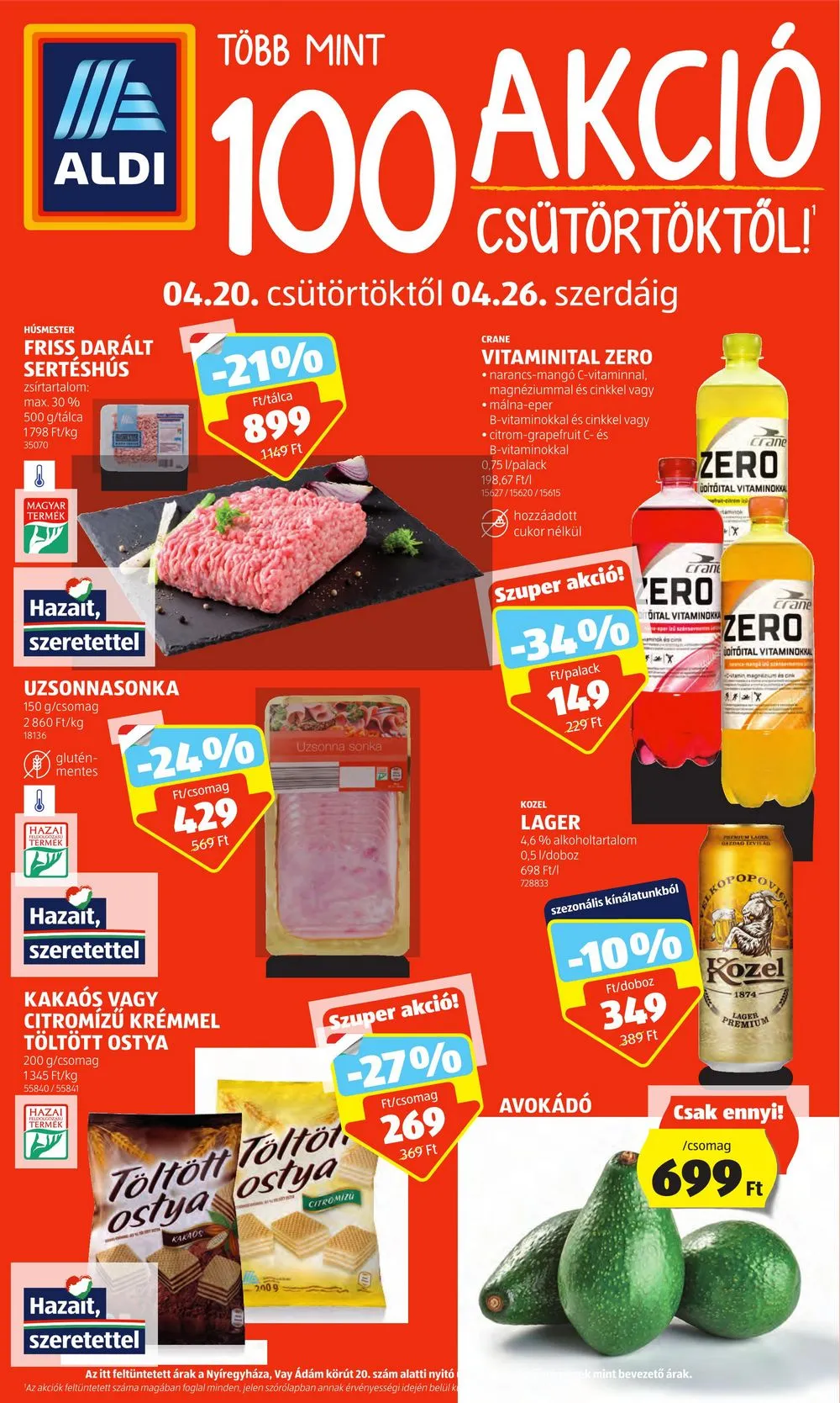 Aldi akciós újság 04.20–04.26