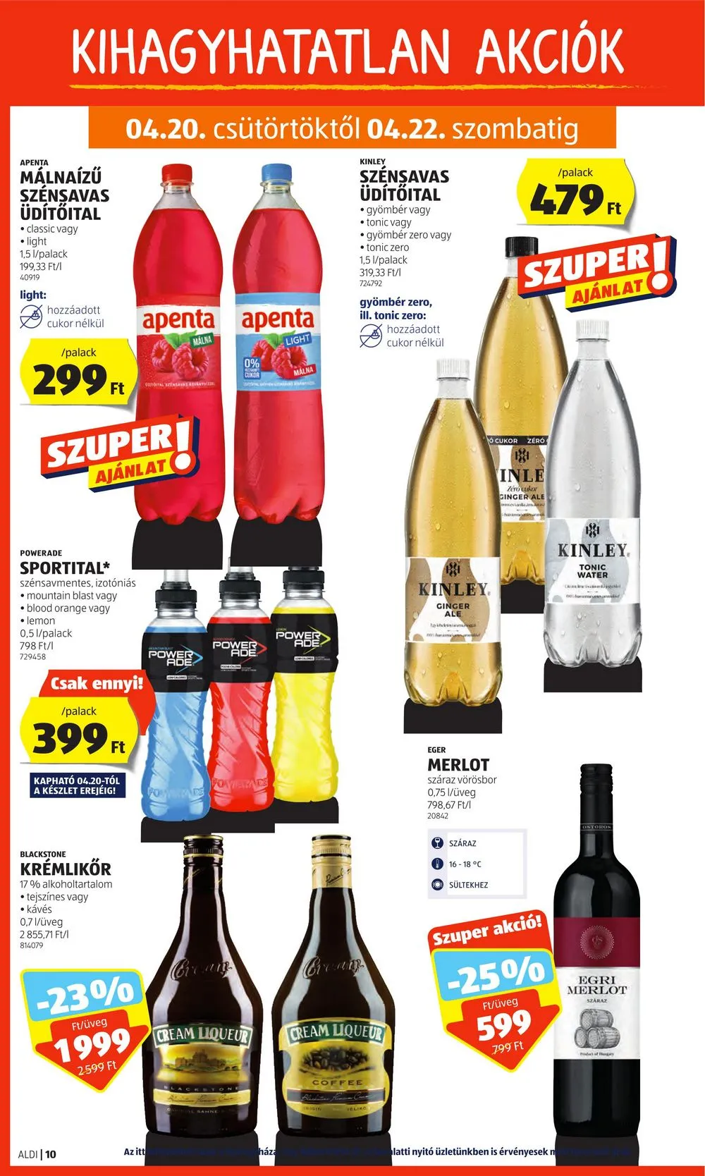 Aldi akciós újság 04.20–04.26 – 10. oldal