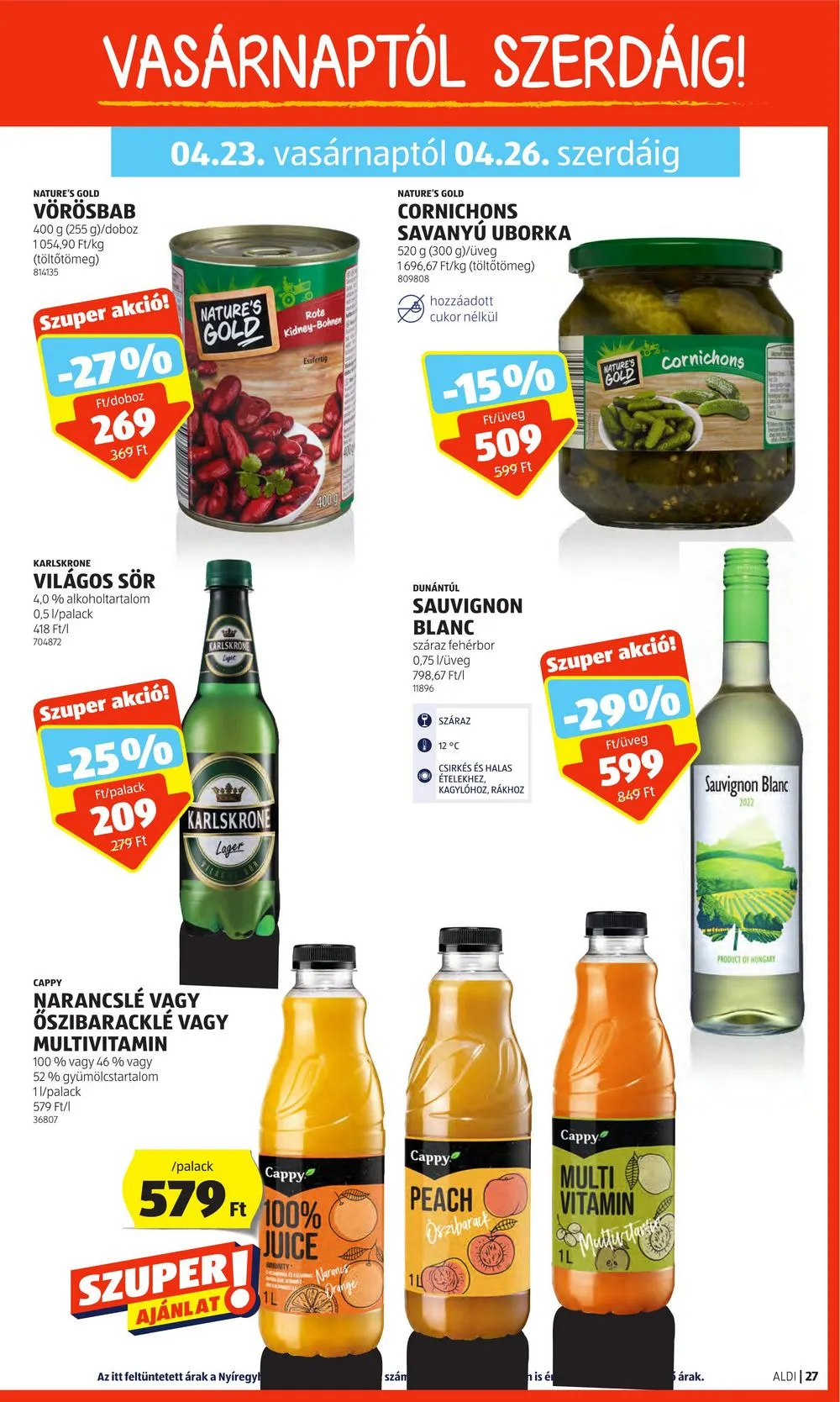 Aldi akciós újság 04.20–04.26 – 29. oldal