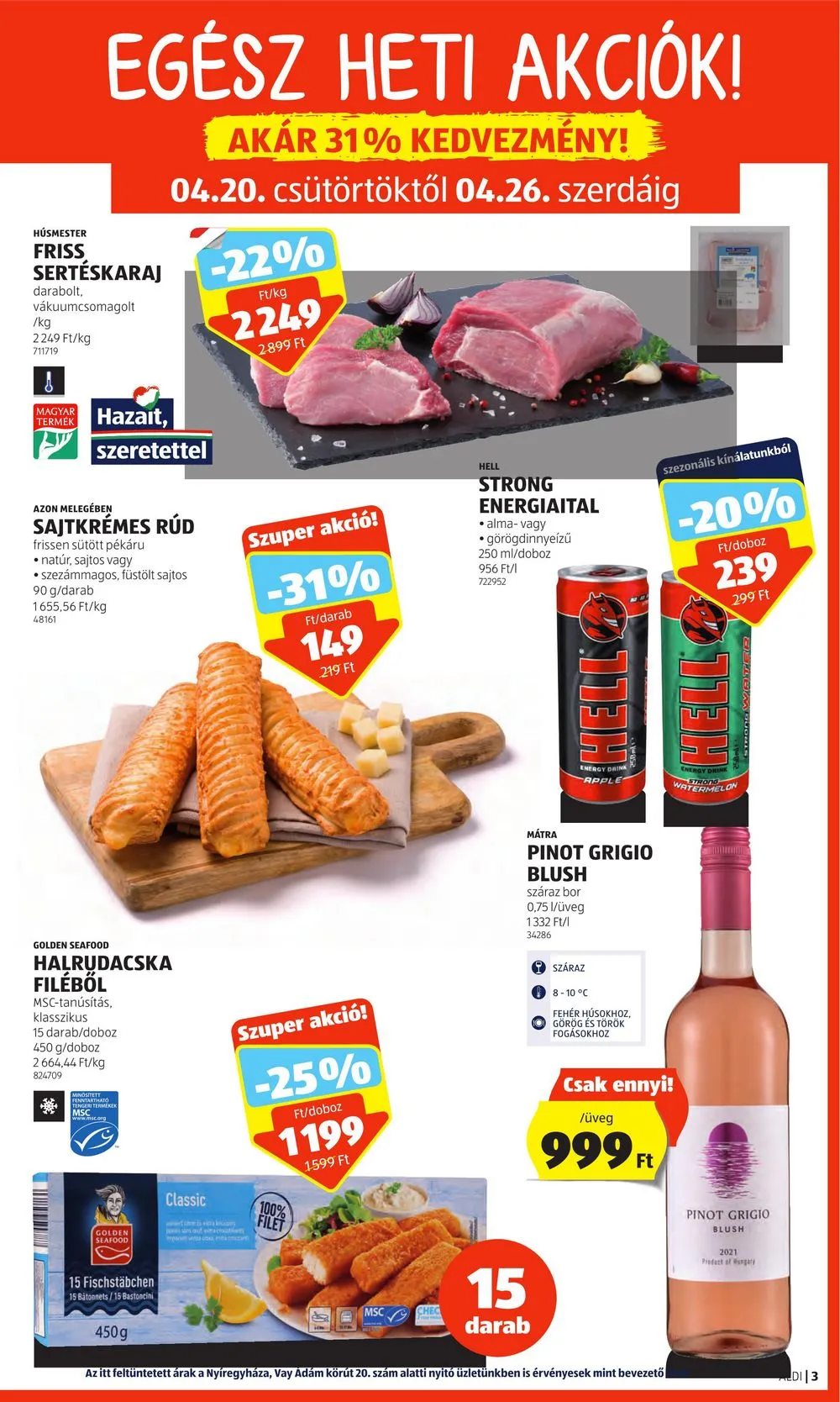 Aldi akciós újság 04.20–04.26 – 3. oldal
