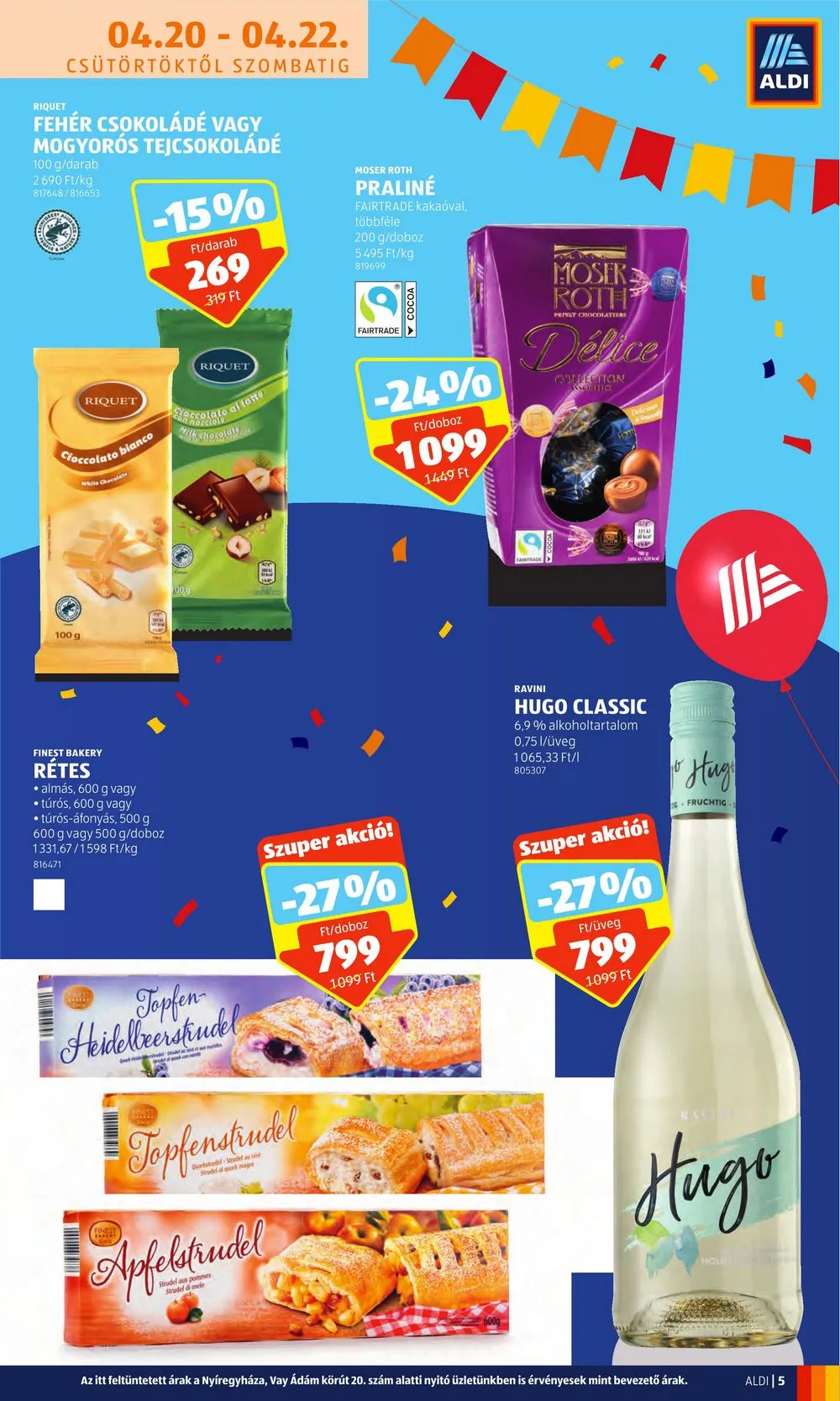 Aldi akciós újság 04.20–04.26 – 5. oldal