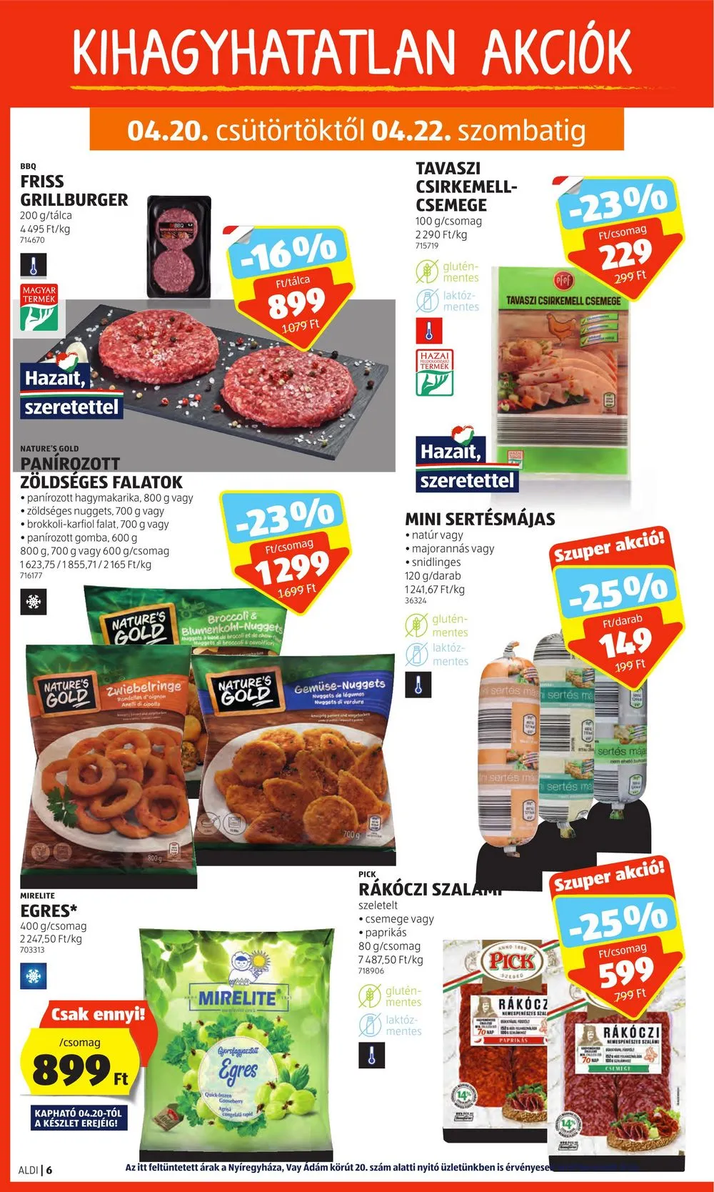 Aldi akciós újság 04.20–04.26 – 6. oldal