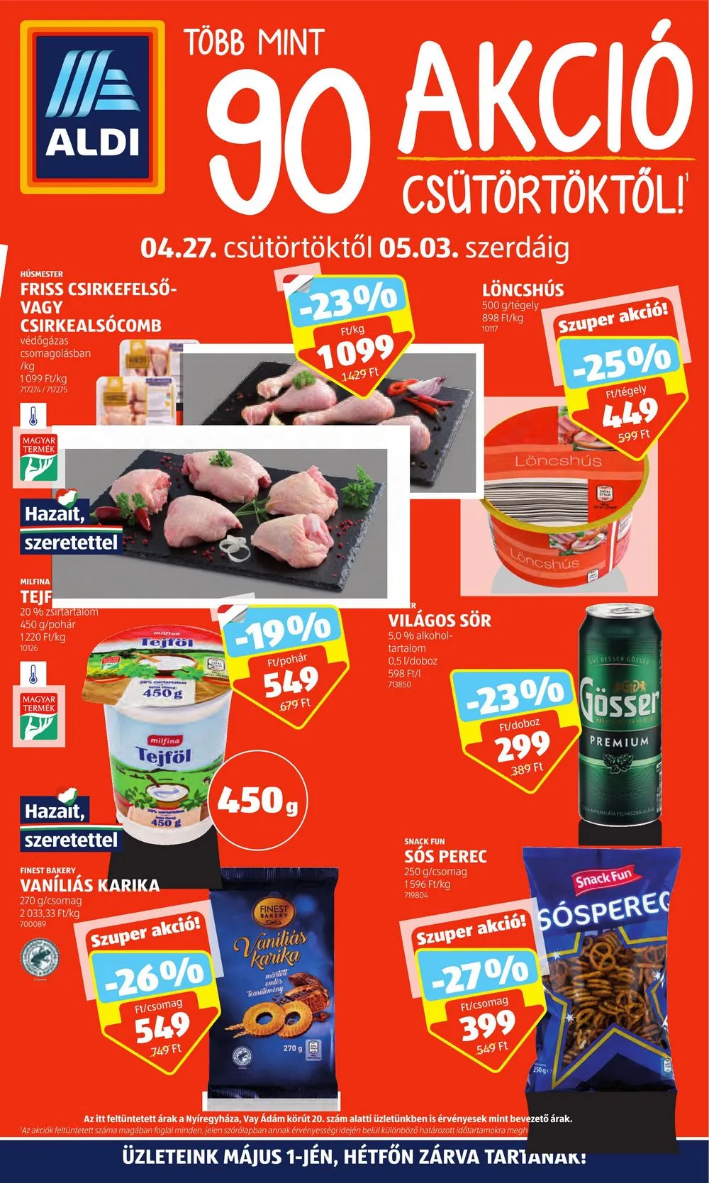 Aldi akciós újság 04.27–05.03