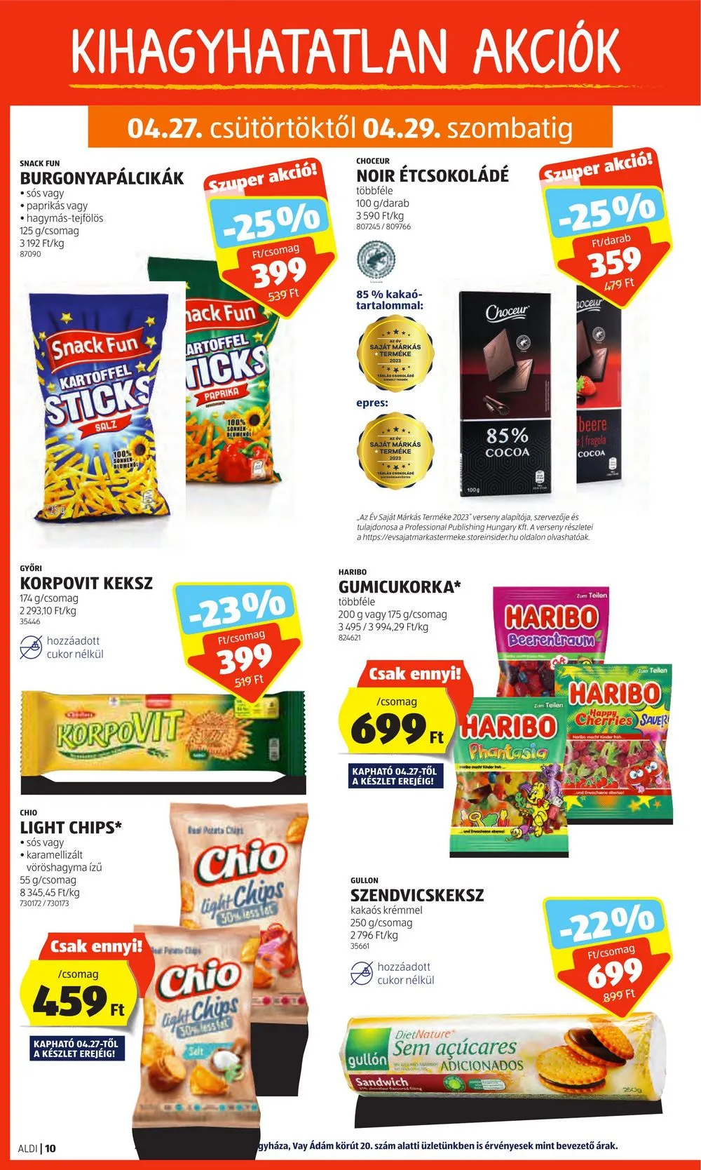 Aldi akciós újság 04.27–05.03 – 10. oldal
