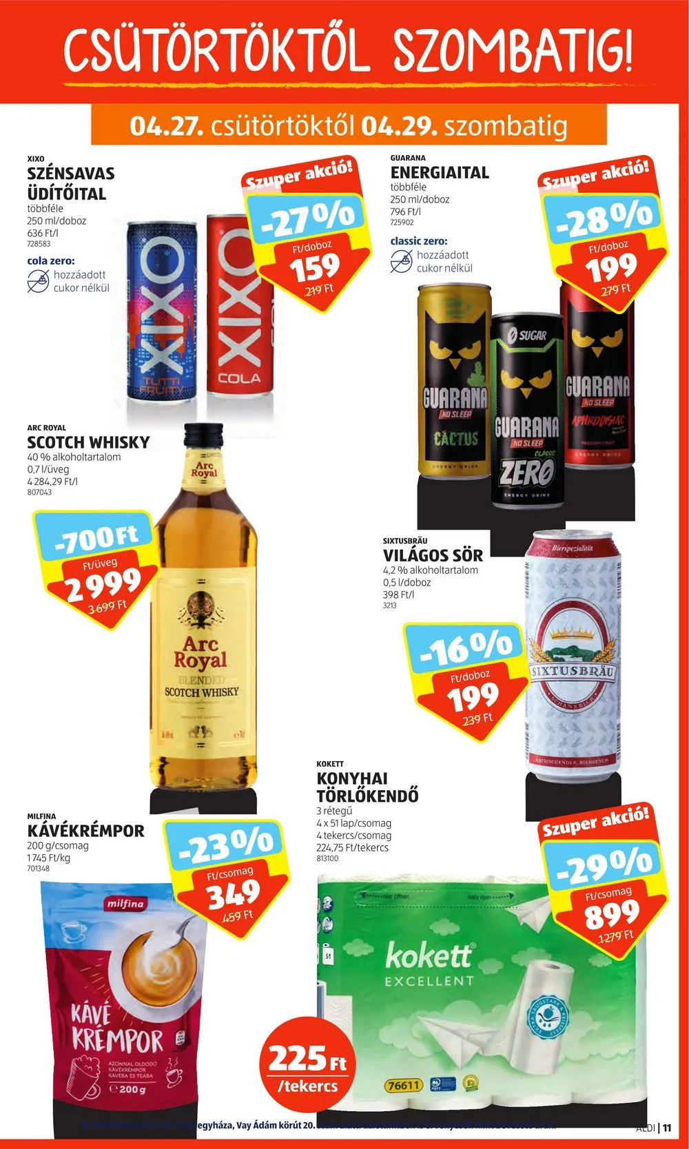 Aldi akciós újság 04.27–05.03 – 11. oldal