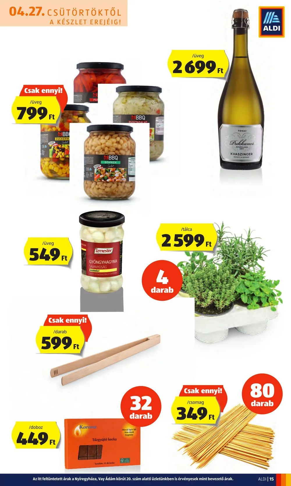 Aldi akciós újság 04.27–05.03 – 15. oldal