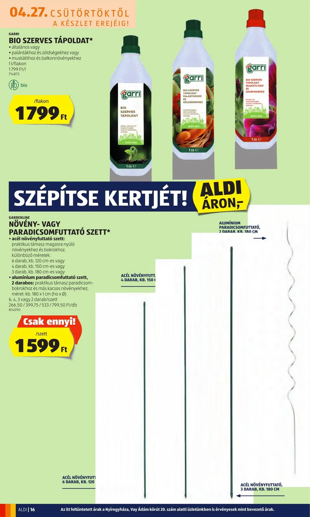 Aldi akciós újság 04.27–05.03 – 16. oldal