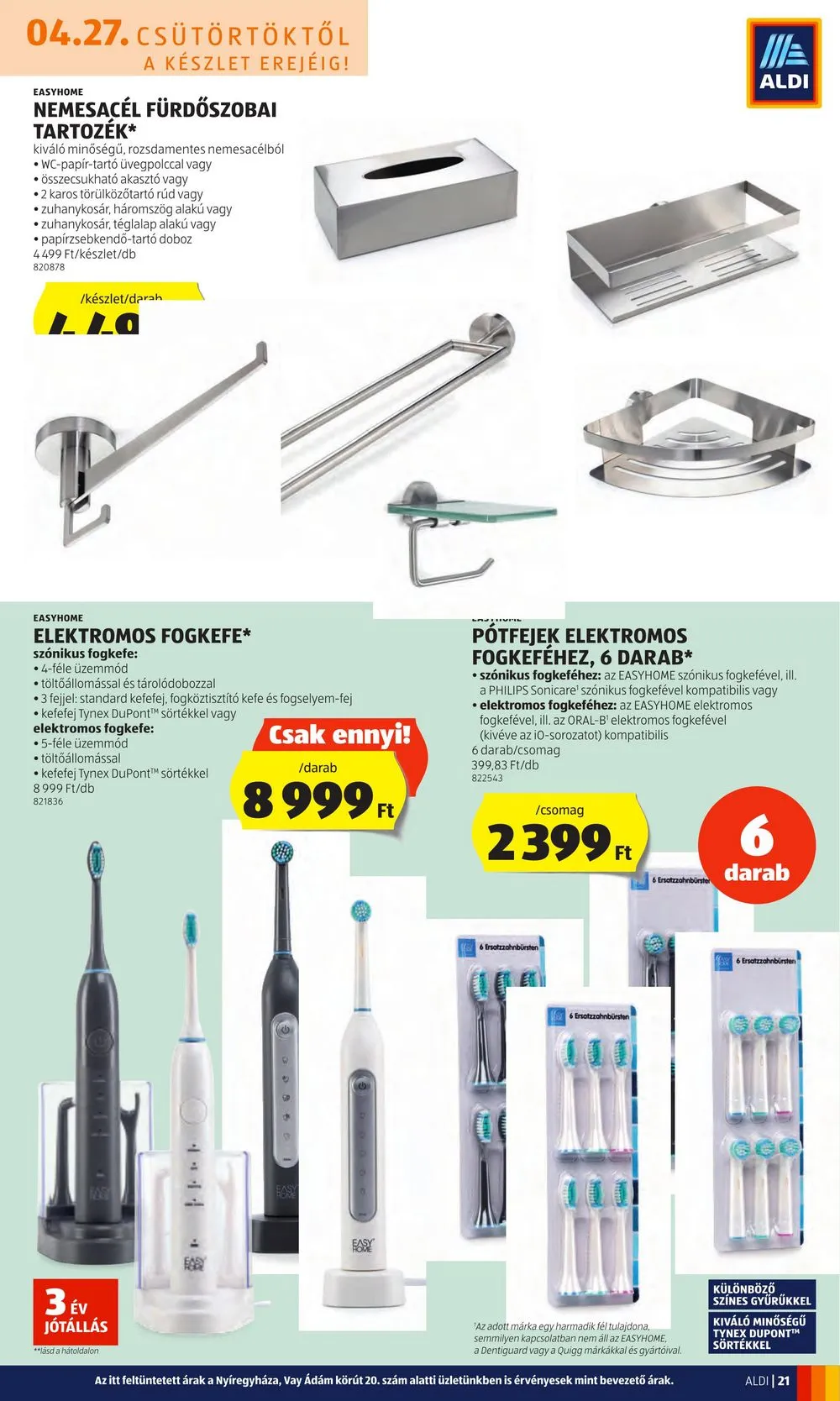Aldi akciós újság 04.27–05.03 – 21. oldal