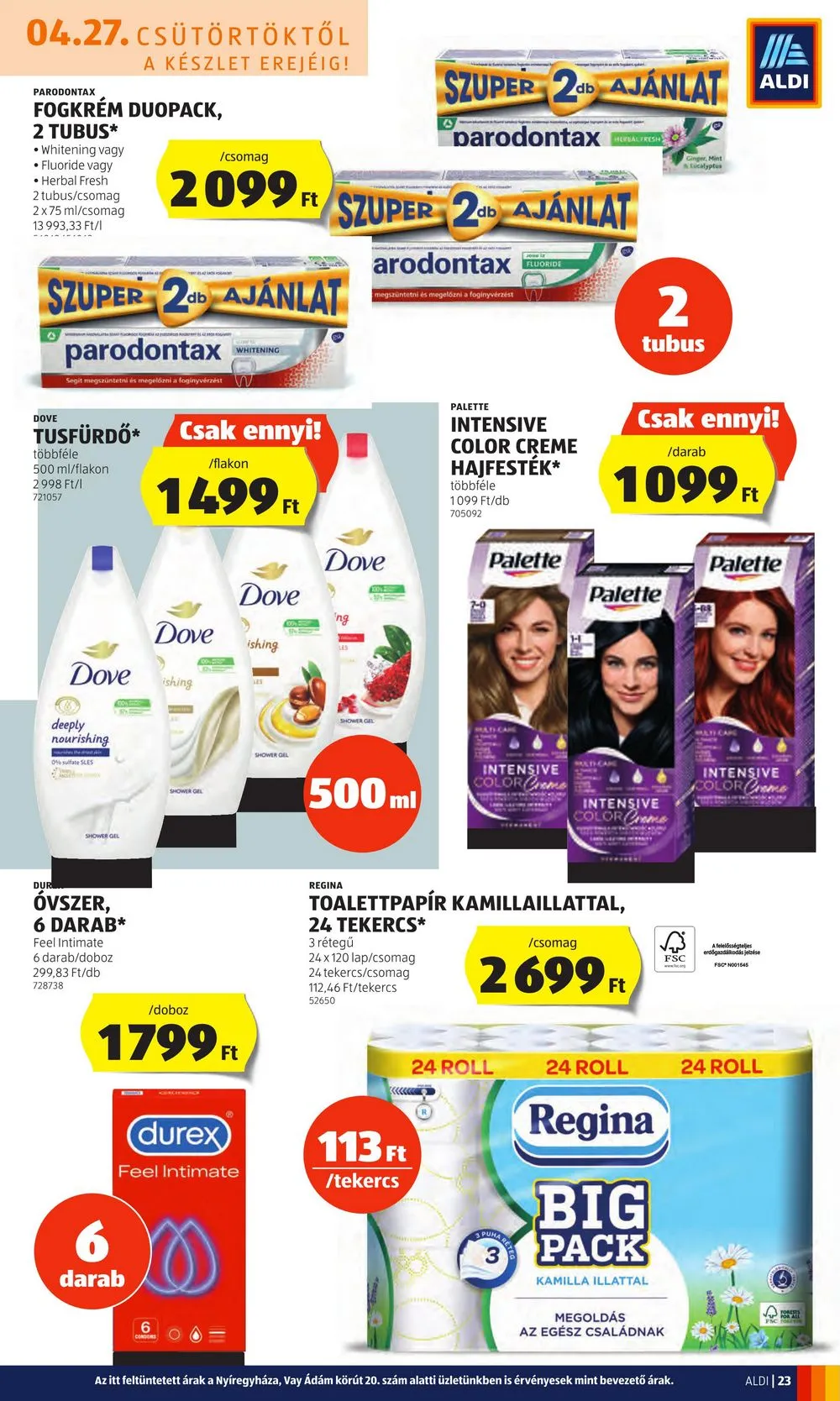 Aldi akciós újság 04.27–05.03 – 23. oldal