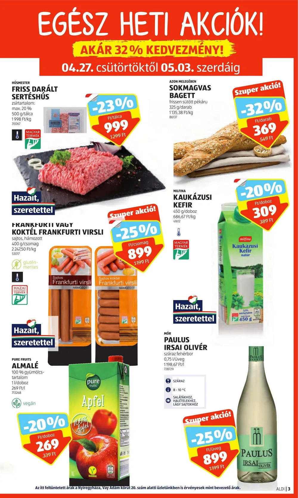 Aldi akciós újság 04.27–05.03 – 3. oldal