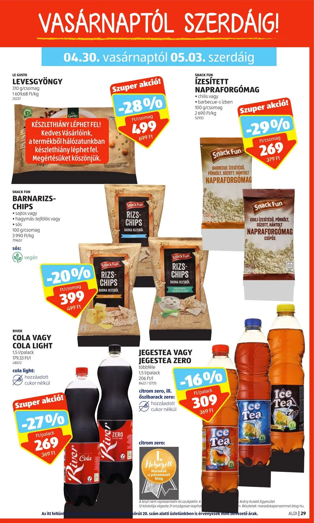 Aldi akciós újság 04.27–05.03 – 31. oldal