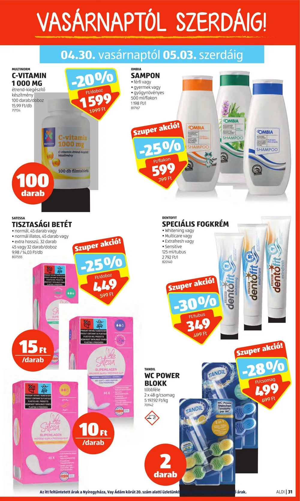 Aldi akciós újság 04.27–05.03 – 33. oldal