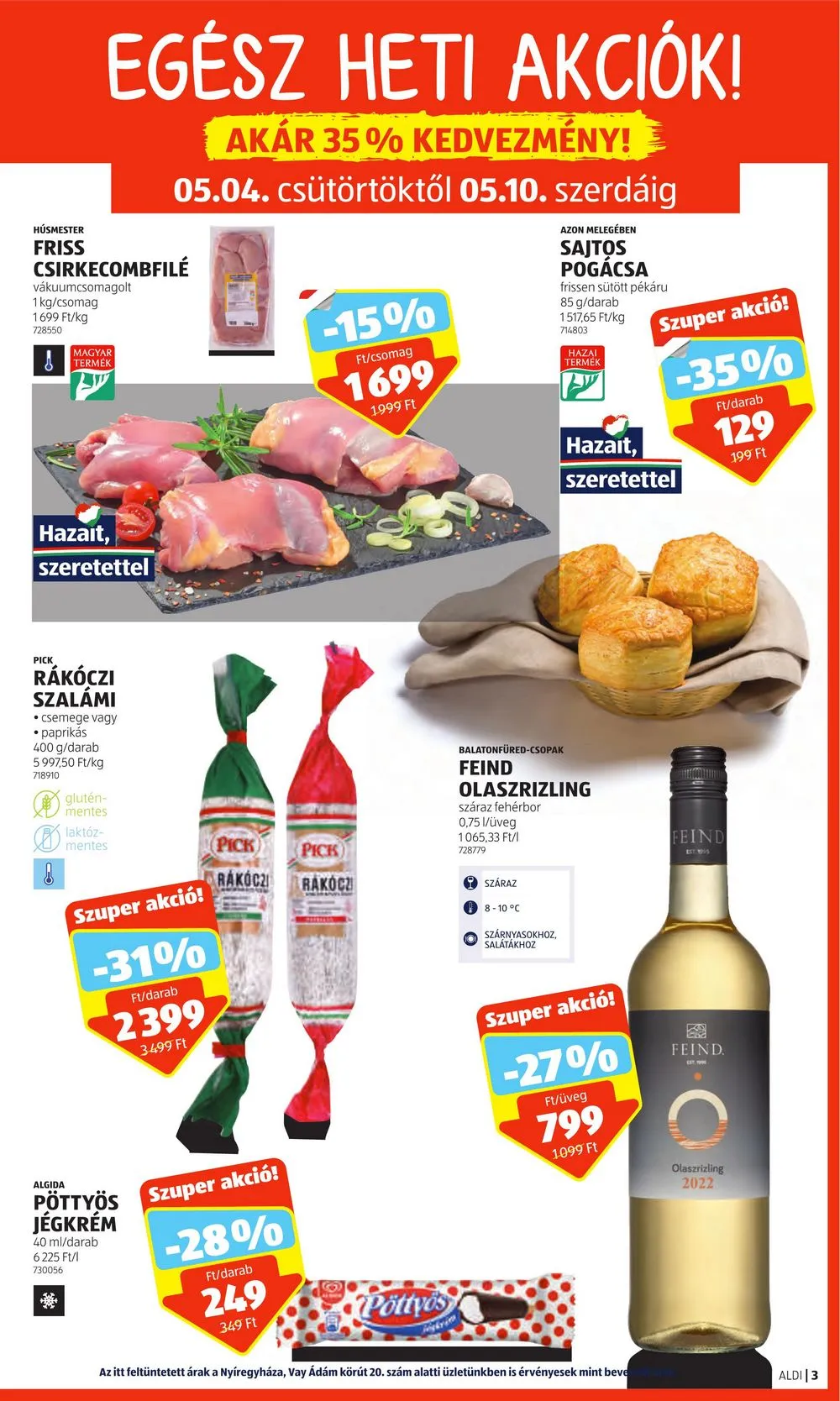 Aldi akciós újság 05.04–05.10 – 3. oldal