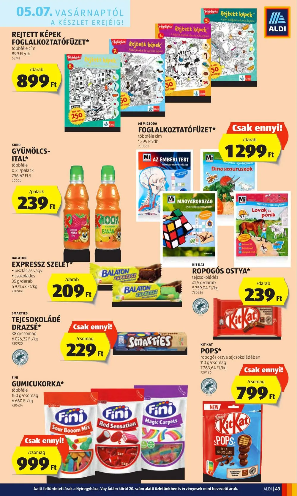 Aldi akciós újság 05.04–05.10 – 47. oldal