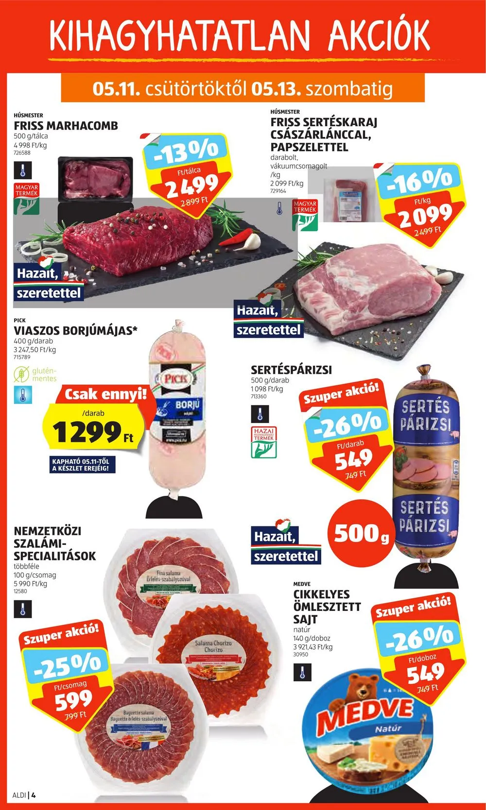 Aldi akciós újság 05.11–05.17 – 4. oldal