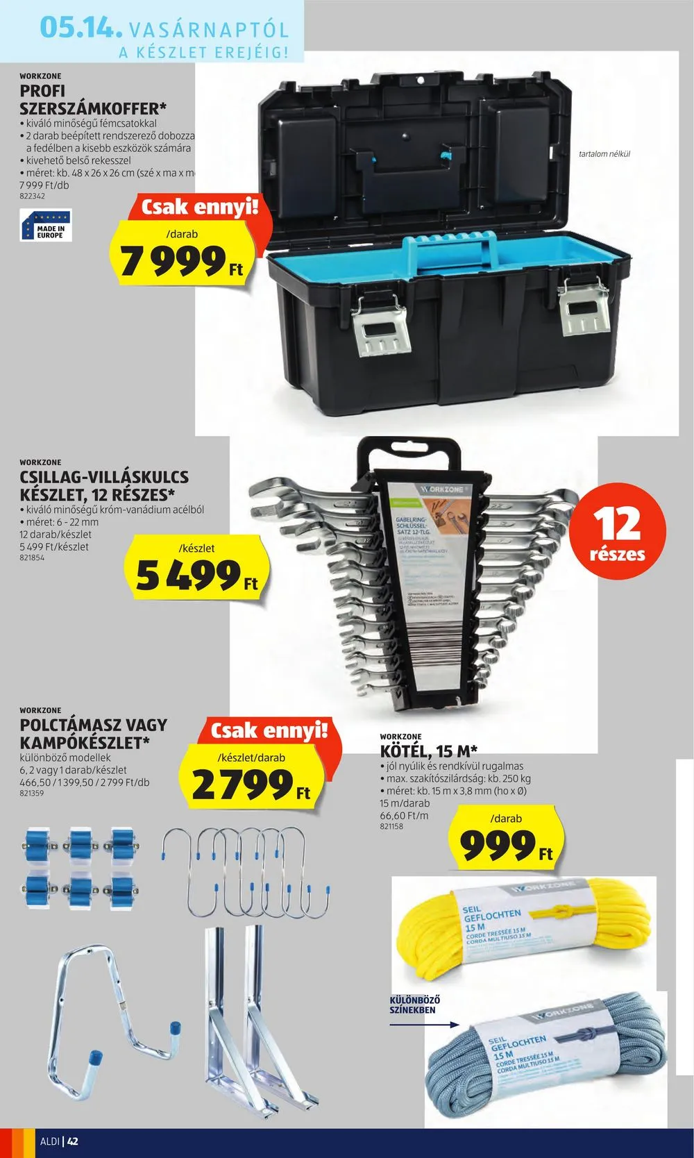 Aldi akciós újság 05.11–05.17 – 46. oldal
