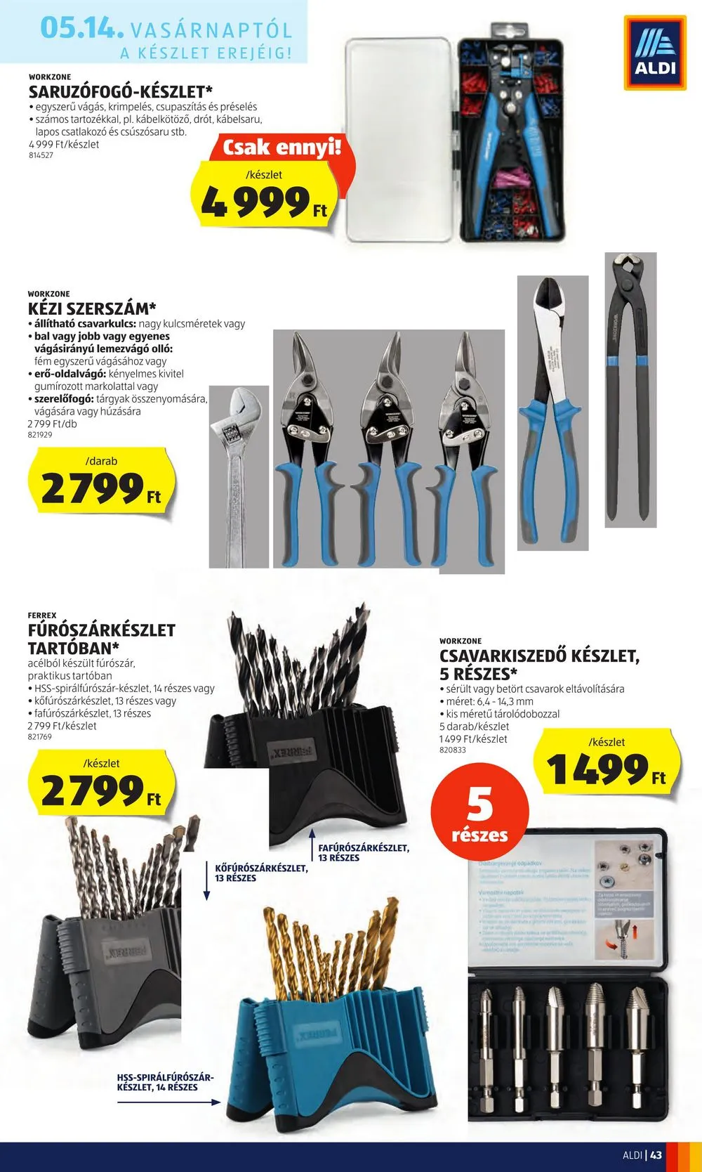 Aldi akciós újság 05.11–05.17 – 47. oldal