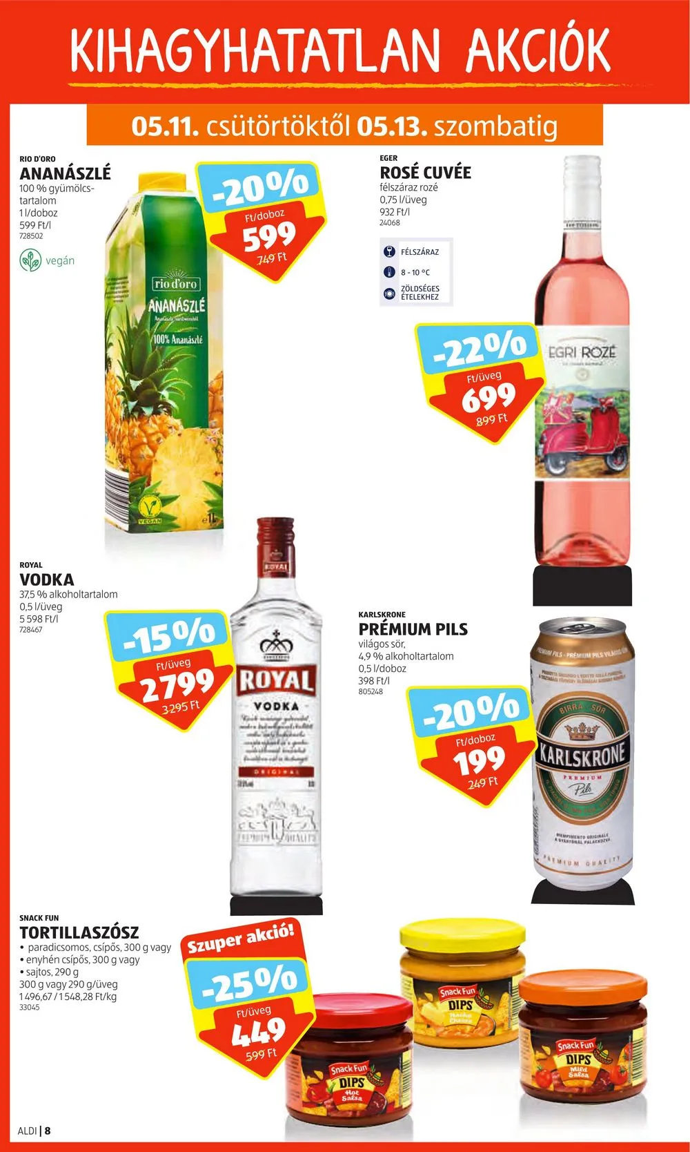Aldi akciós újság 05.11–05.17 – 8. oldal