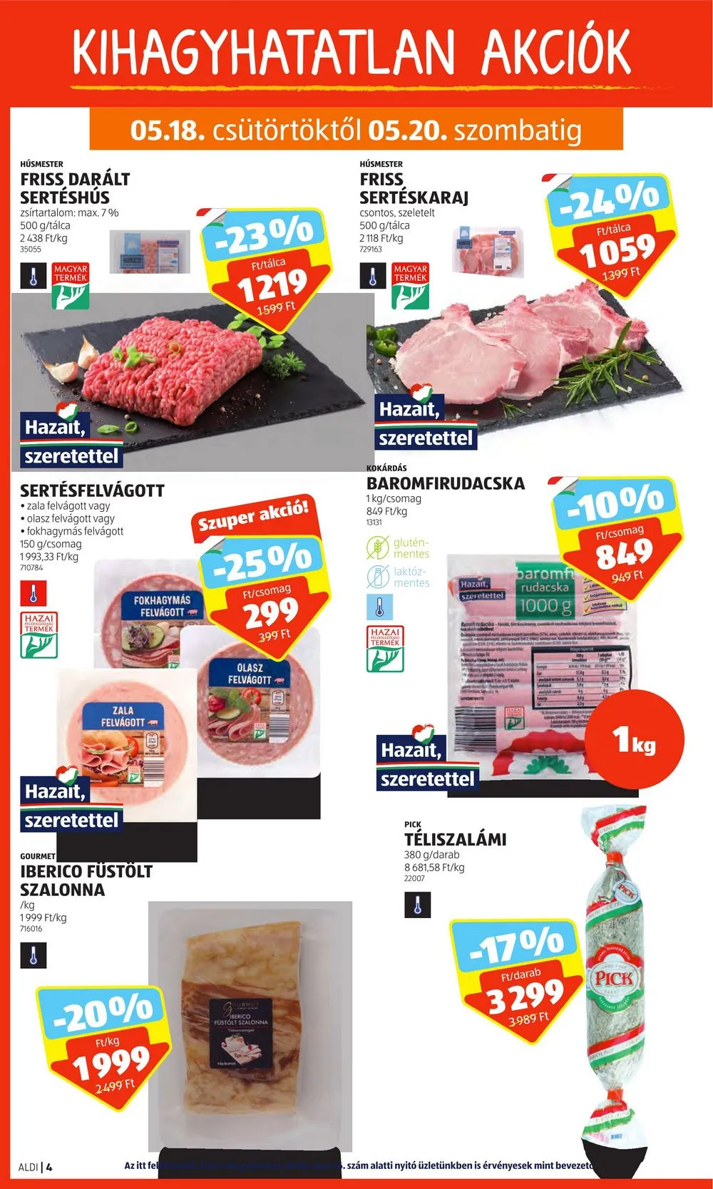 Aldi akciós újság 05.18–05.24 – 4. oldal