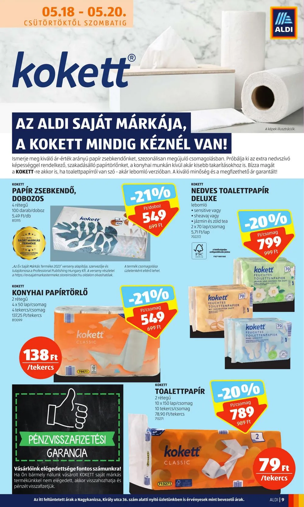 Aldi akciós újság 05.18–05.24 – 9. oldal
