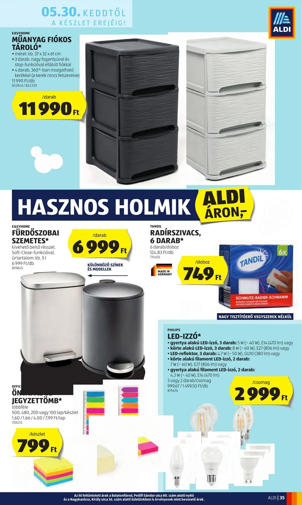 Aldi akciós újság 05.25–05.31 – 39. oldal
