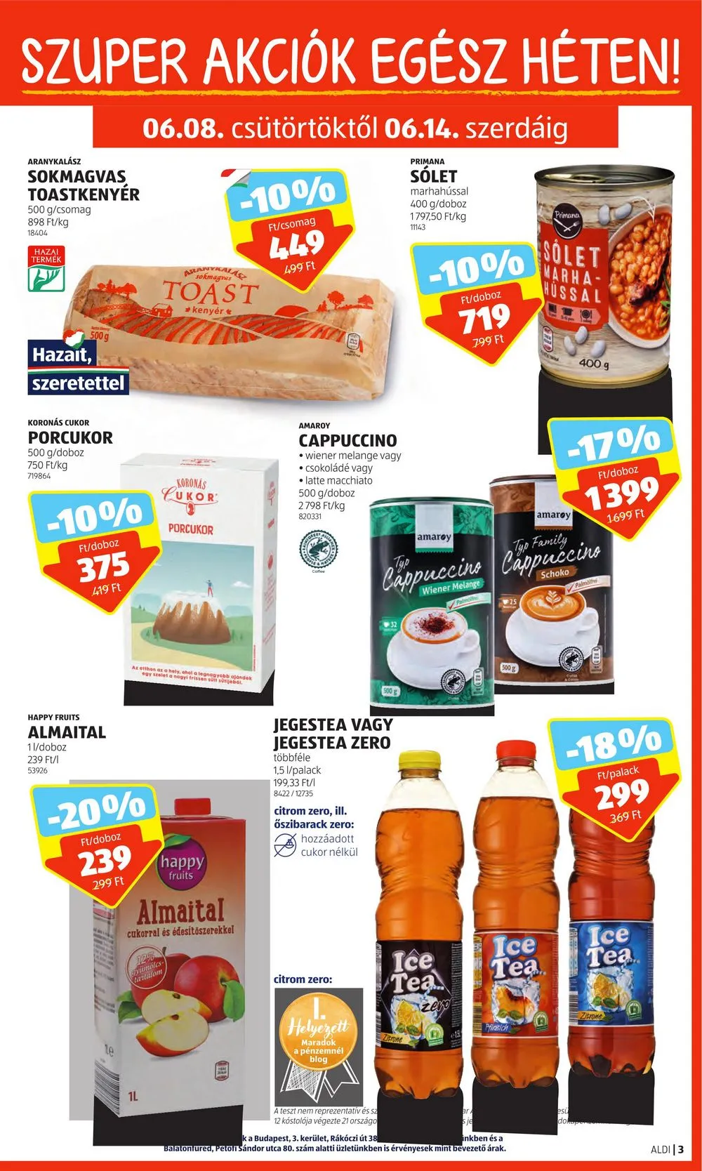 Aldi akciós újság 06.08–06.14 – 3. oldal