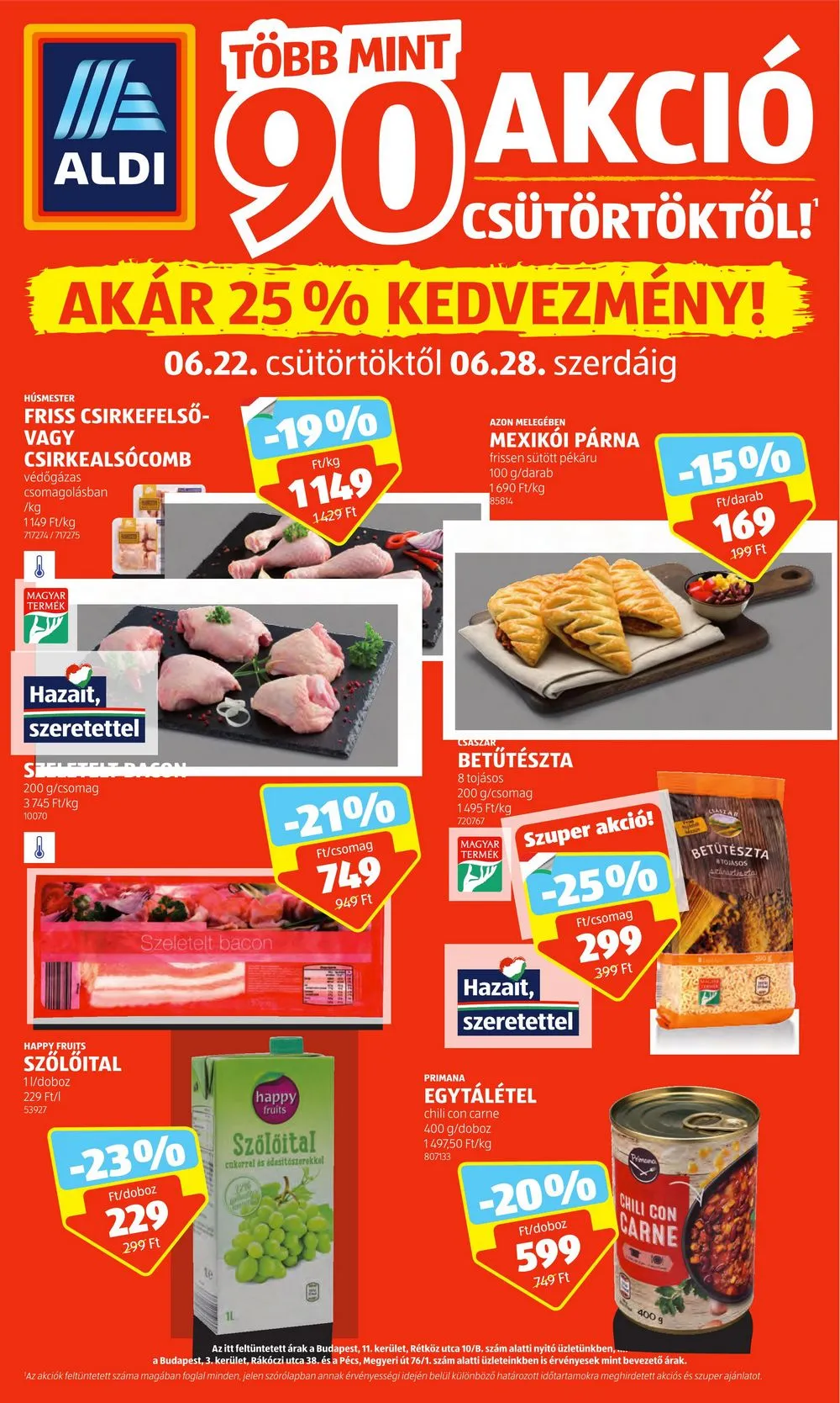 Aldi akciós újság 06.22–06.28