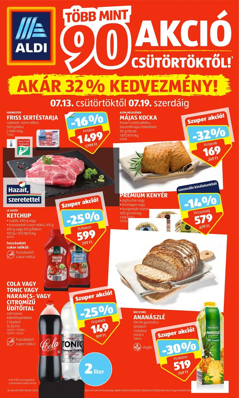Aldi akciós újság 07.13–07.19
