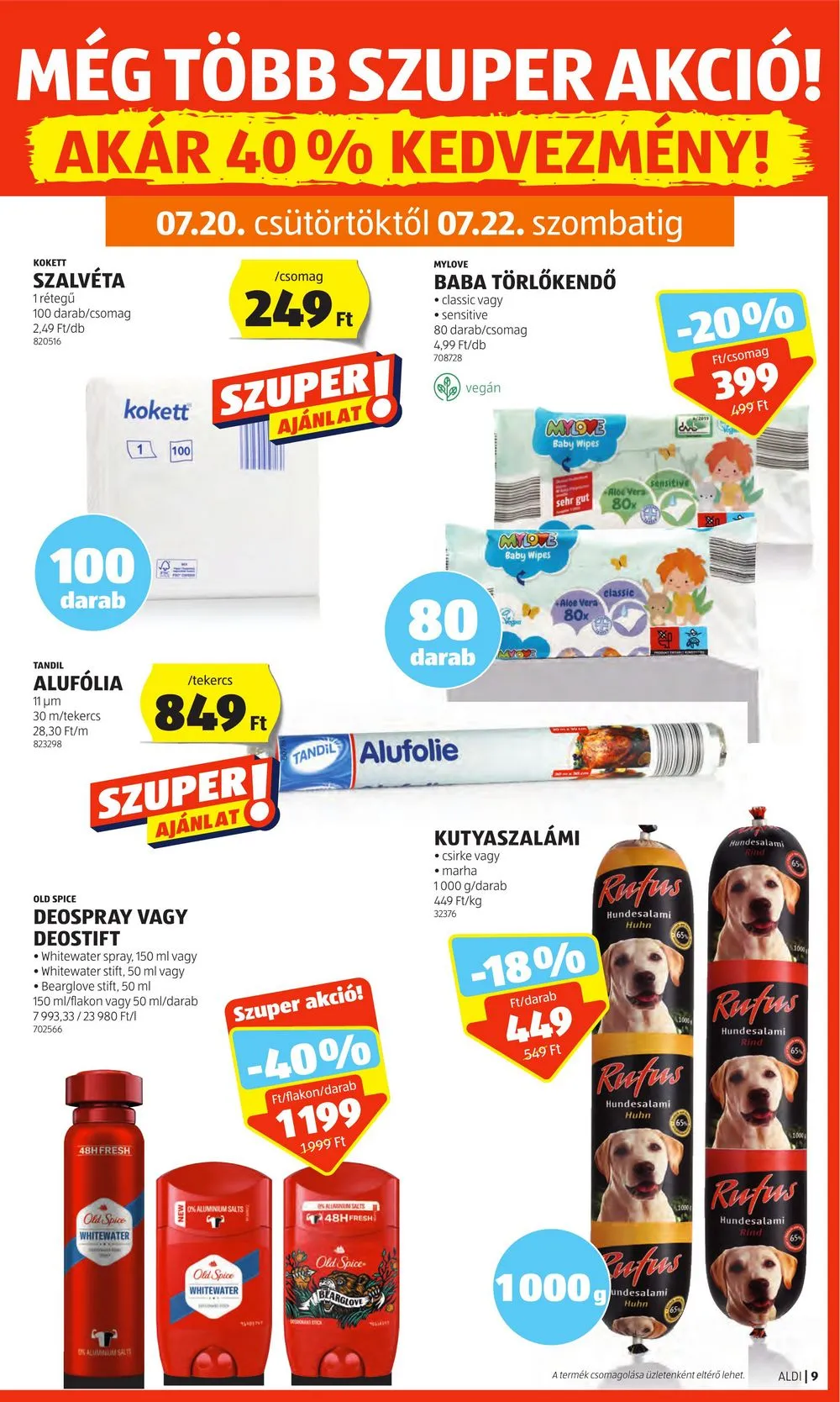 Aldi akciós újság 07.20–07.26 – 11. oldal