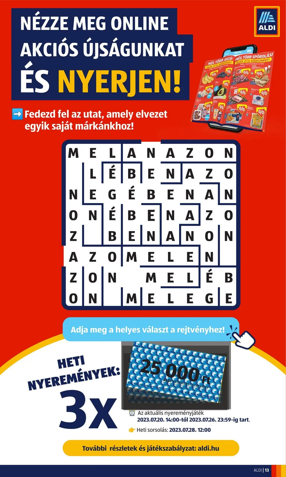 Aldi akciós újság 07.20–07.26 – 15. oldal