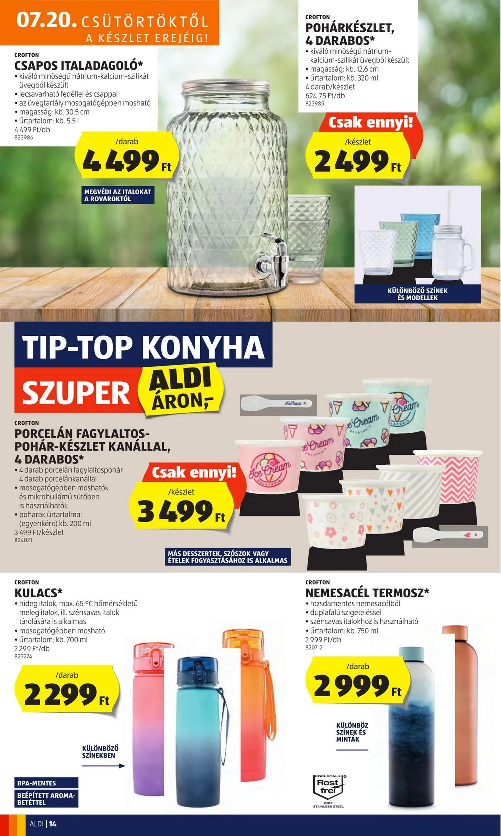 Aldi akciós újság 07.20–07.26 – 18. oldal