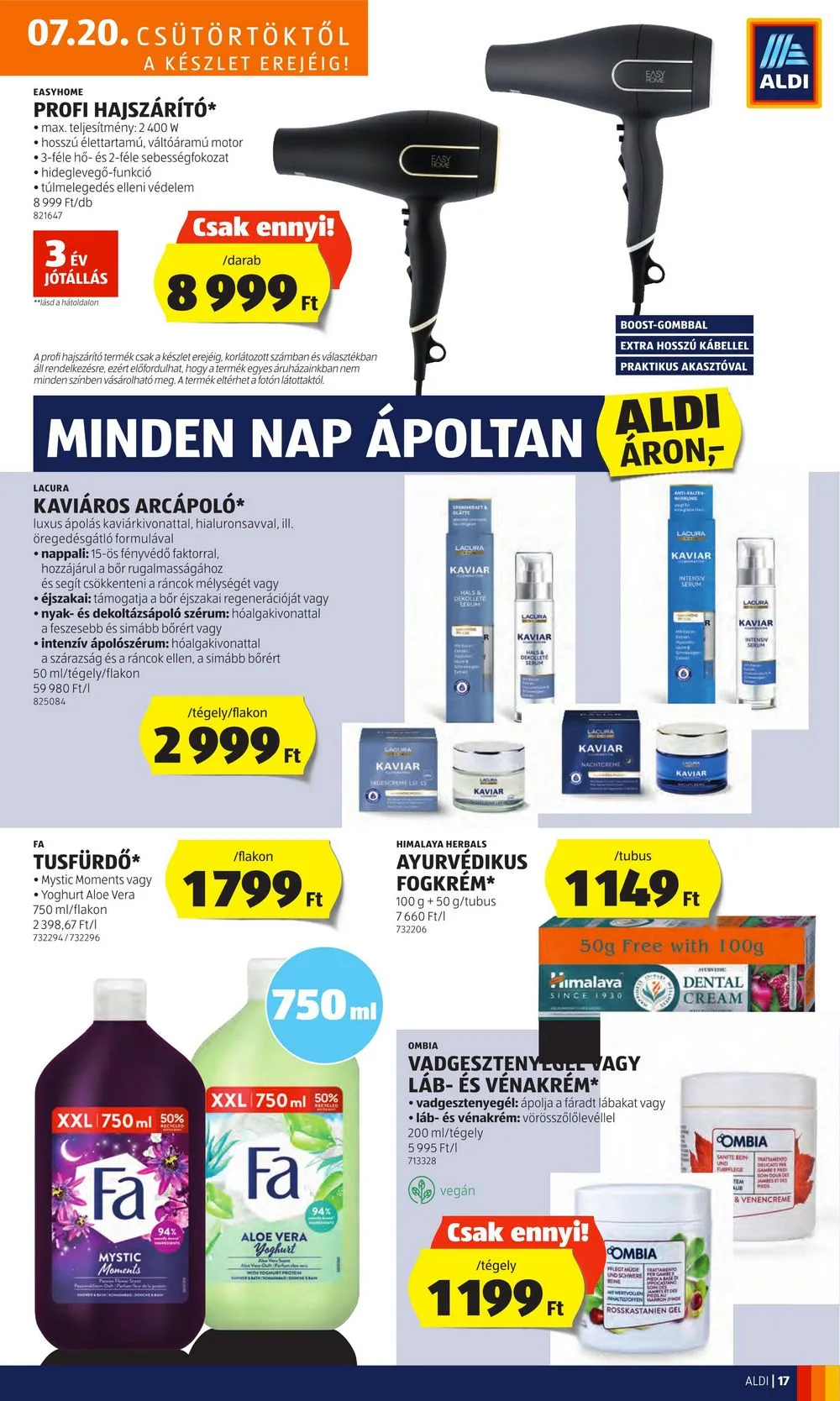 Aldi akciós újság 07.20–07.26 – 21. oldal