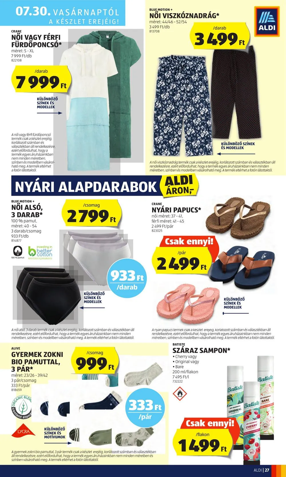 Aldi akciós újság 07.27–08.02 – 33. oldal