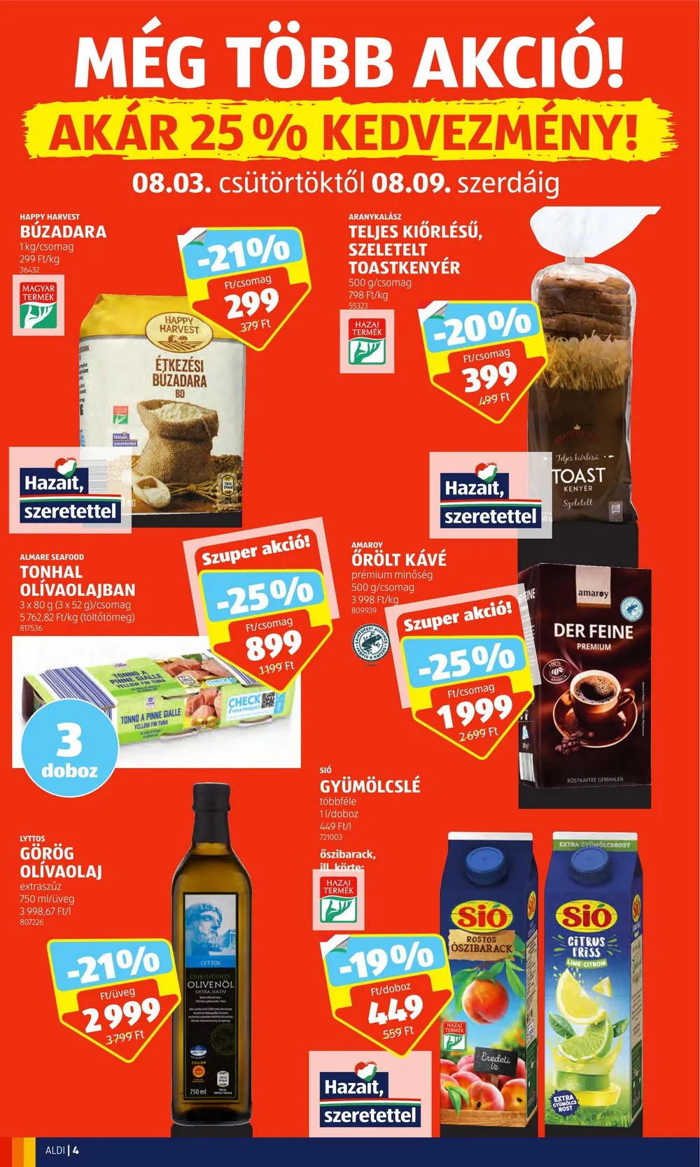 Aldi akciós újság 08.03–08.09 – 4. oldal