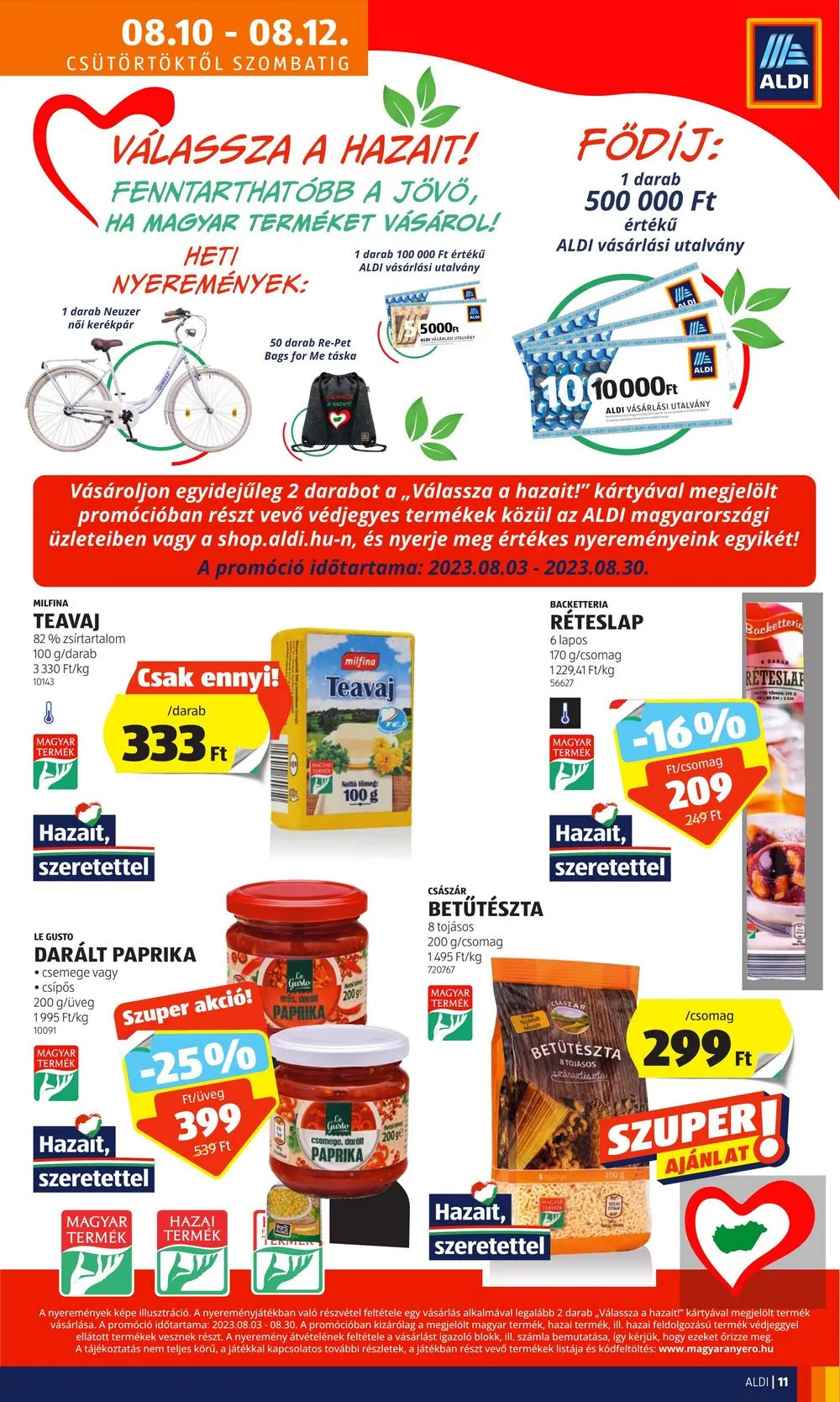 Aldi akciós újság 08.10–08.16 – 13. oldal