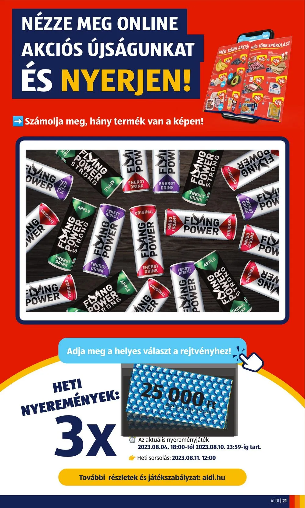 Aldi akciós újság 08.10–08.16 – 23. oldal