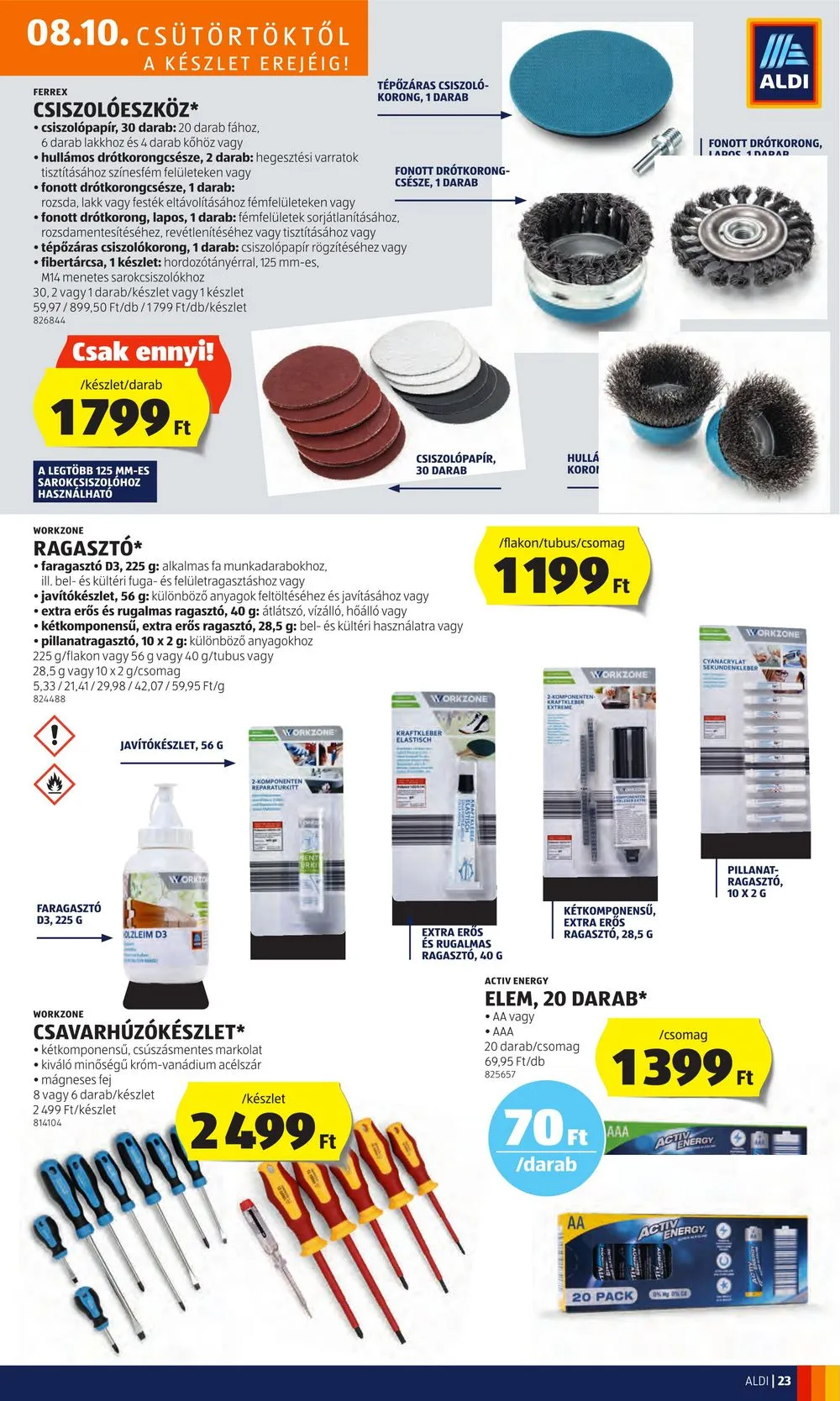Aldi akciós újság 08.10–08.16 – 25. oldal
