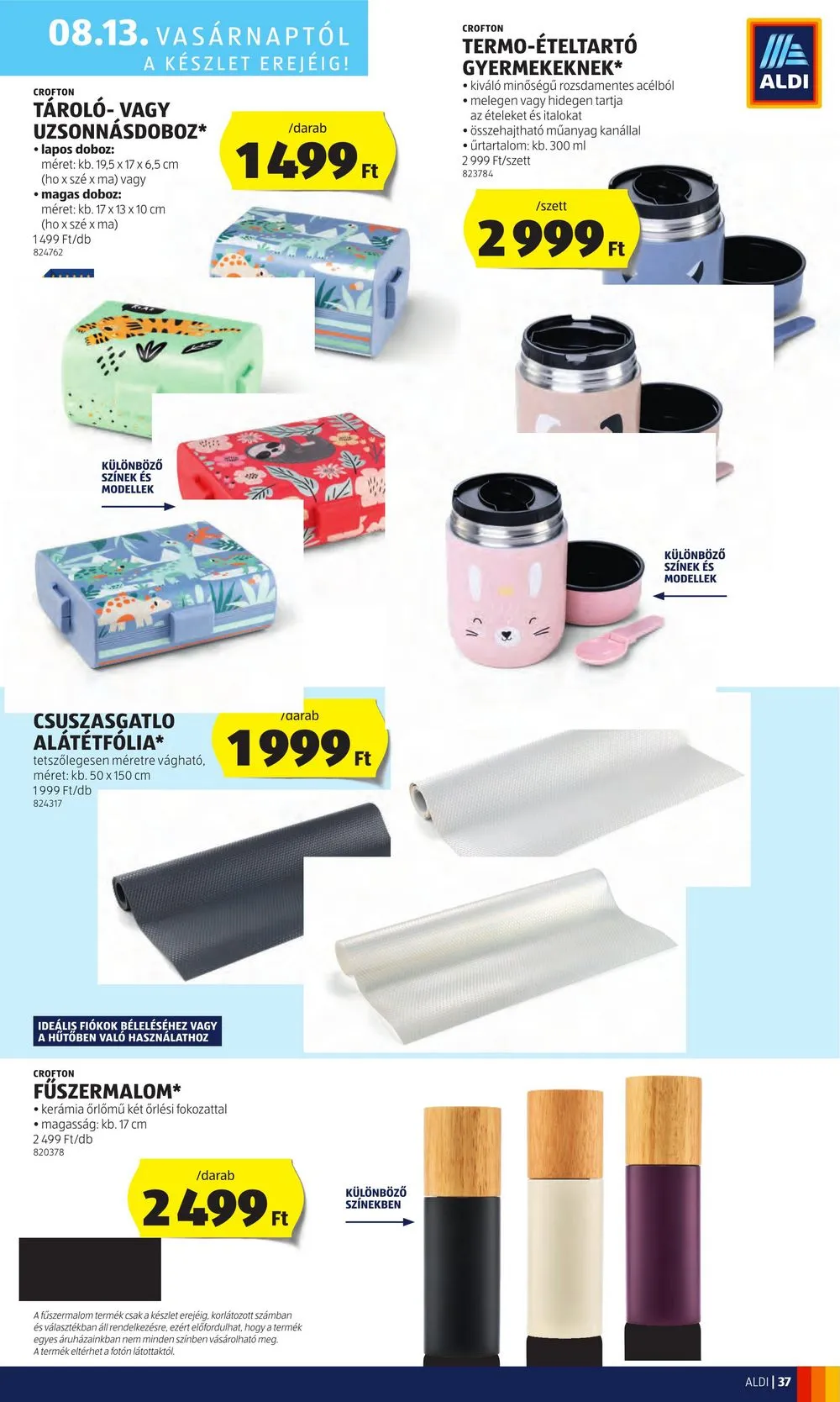 Aldi akciós újság 08.10–08.16 – 39. oldal