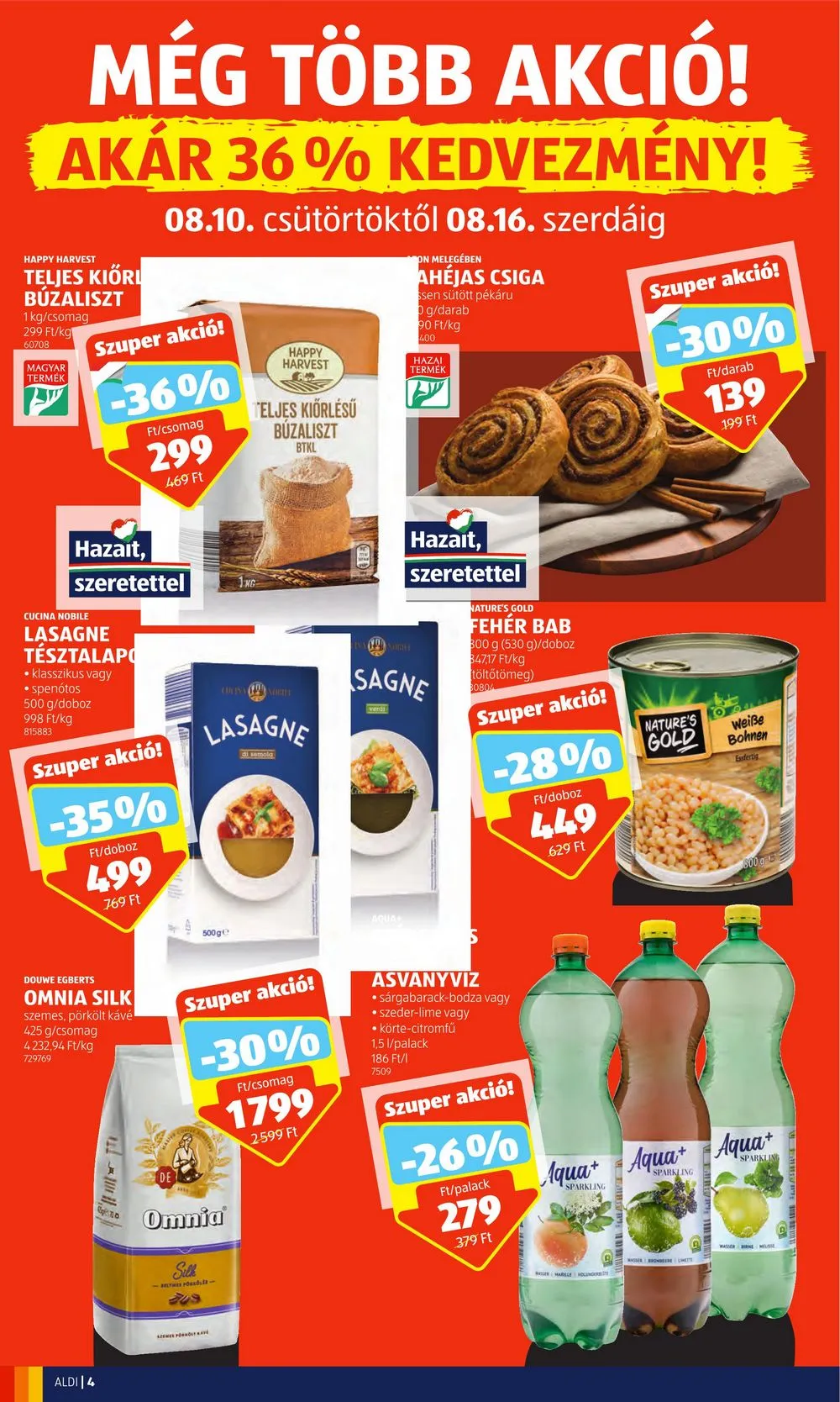 Aldi akciós újság 08.10–08.16 – 4. oldal