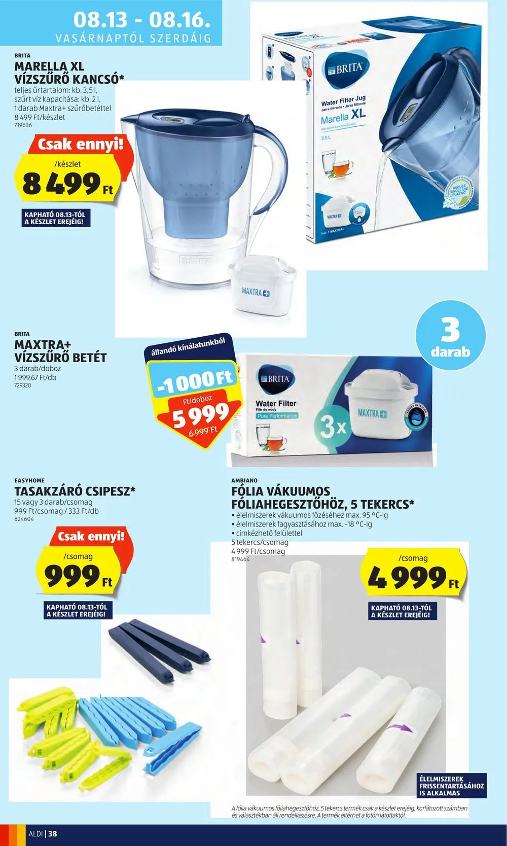 Aldi akciós újság 08.10–08.16 – 40. oldal