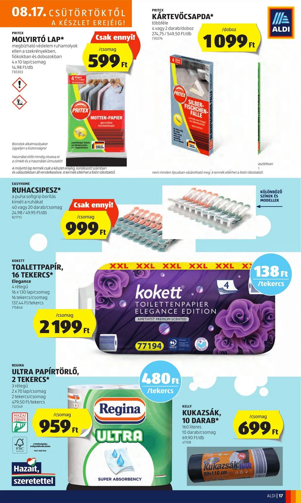 Aldi akciós újság 08.17–08.23 – 19. oldal